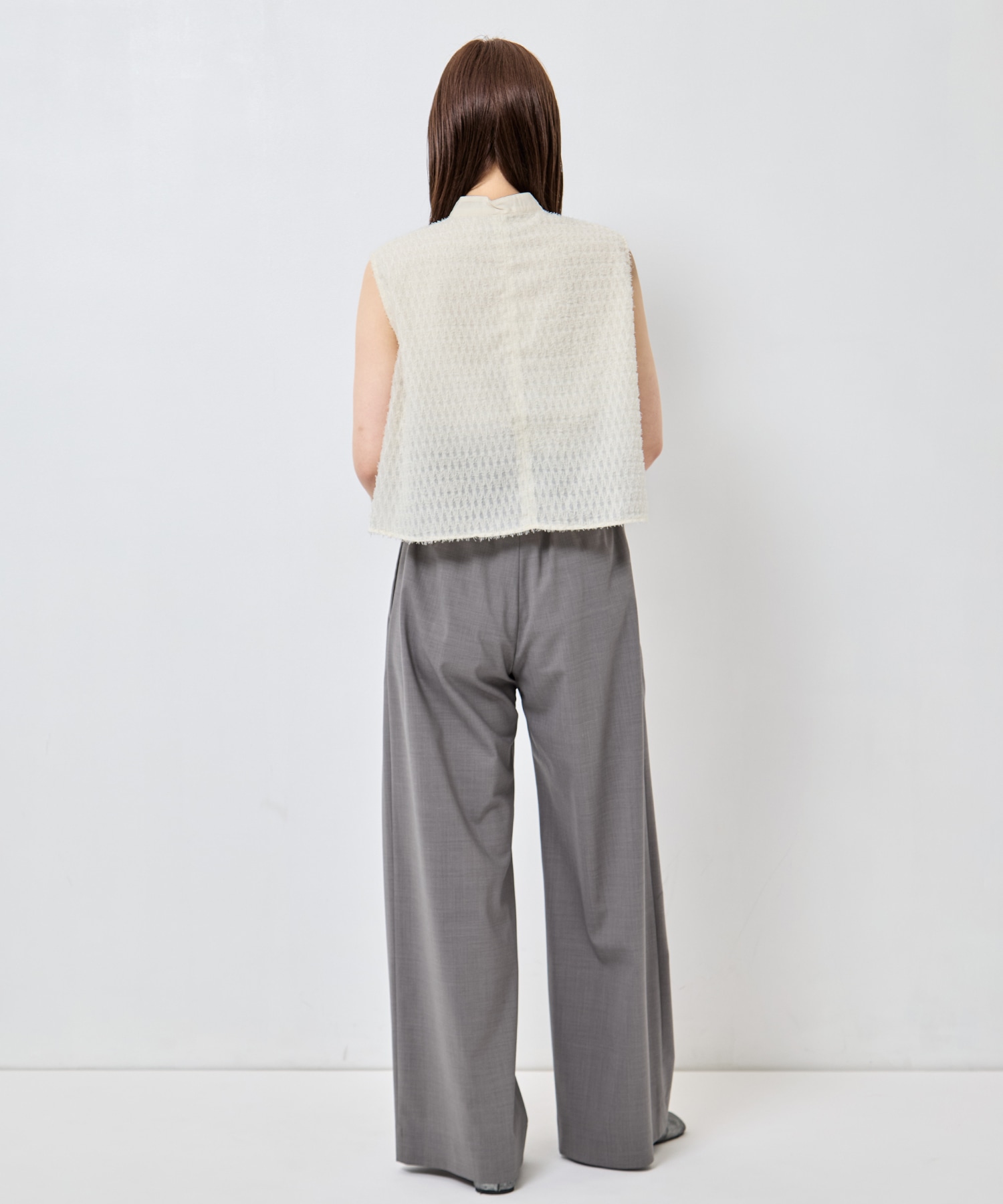 Summer Wool Belted Trousers STUDIOUS