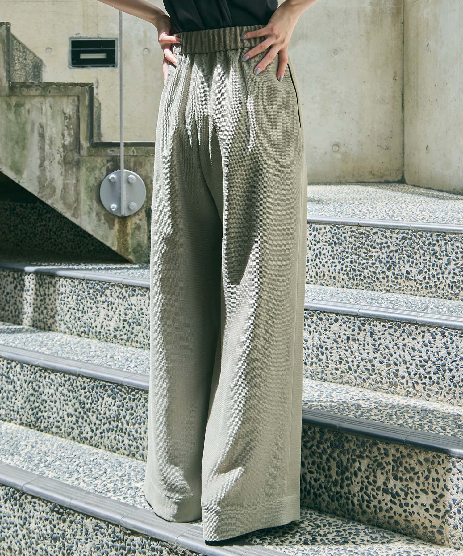 Washable Mesh Relax Trousers STUDIOUS