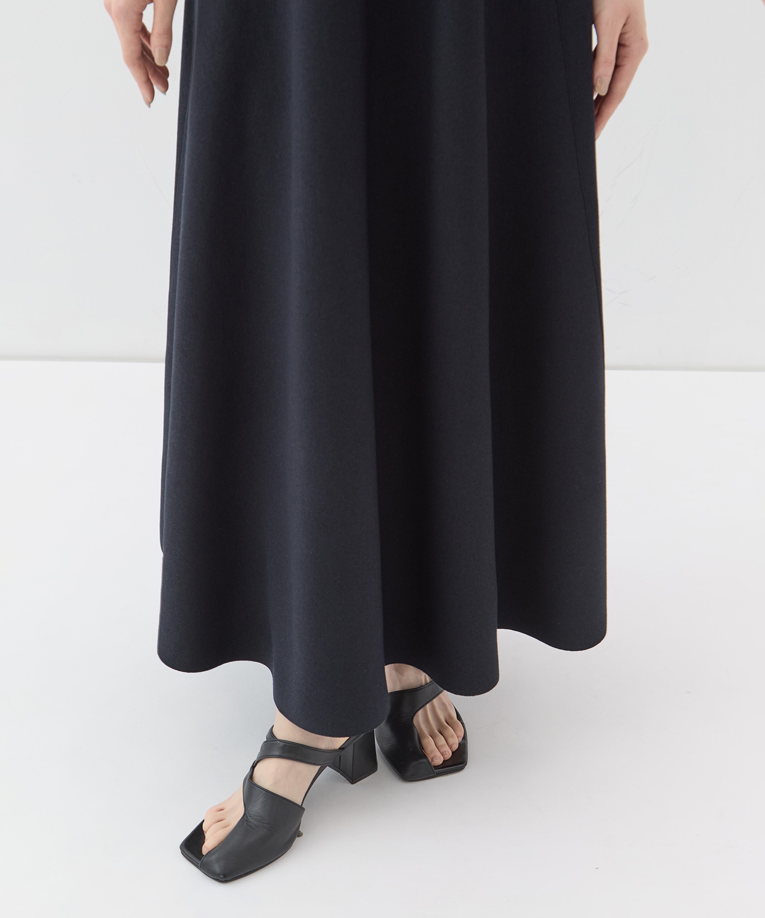別注knit long flare skirt WRAPINKNOT