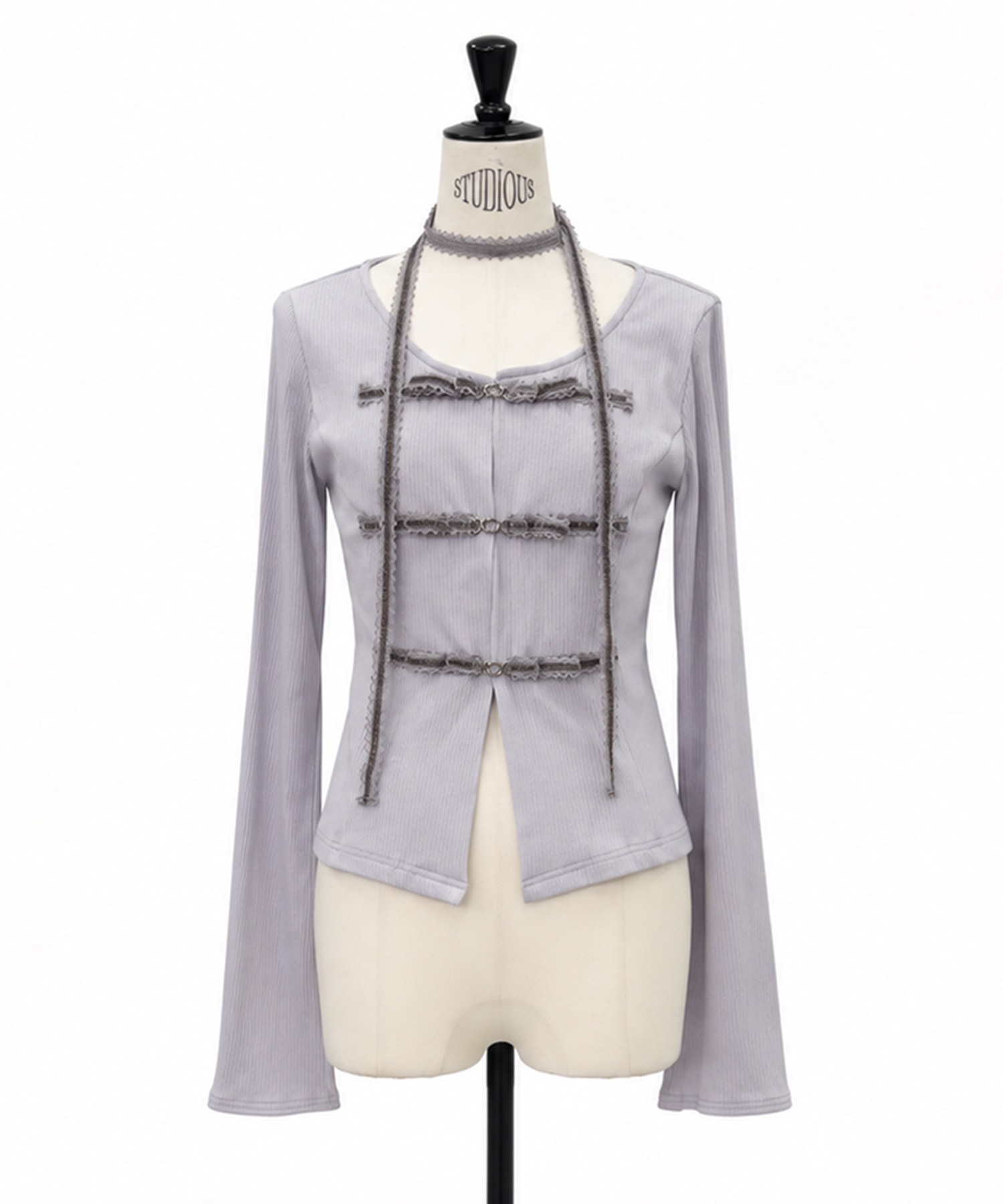 別注 choker ribbon cardigan tanakadaisuke
