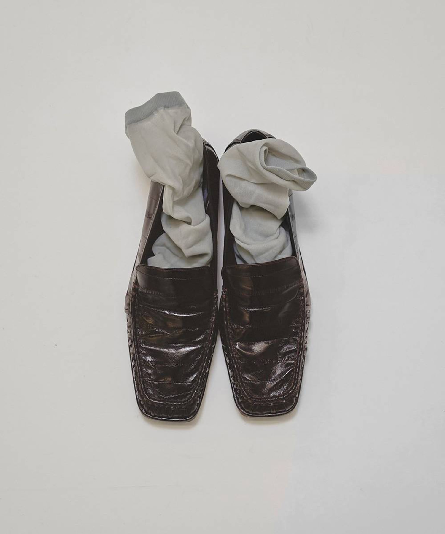 Squaretoe Gather Loafers TODAYFUL