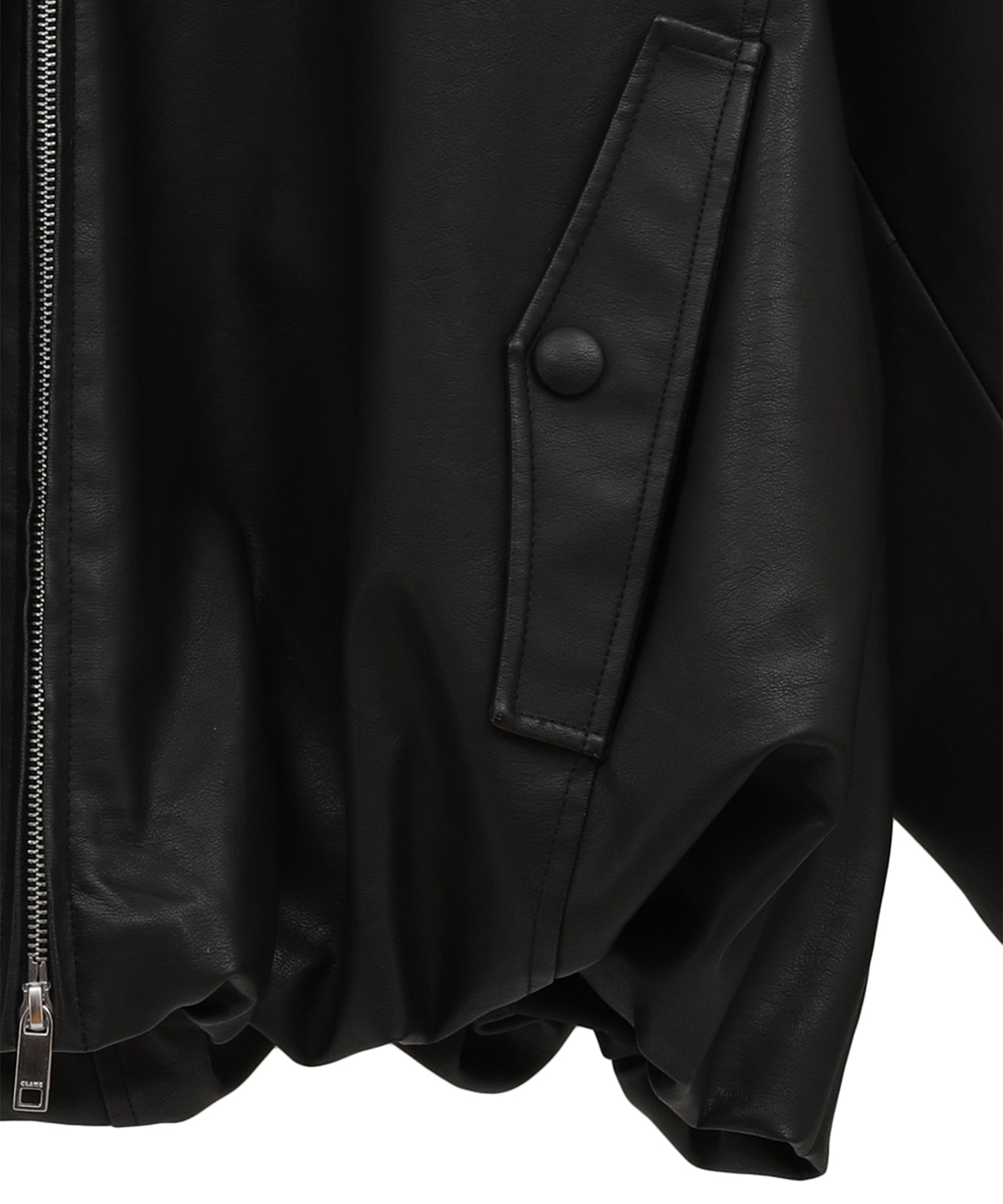 別注 FAKE LEATHER BALLOON JACKET CLANE