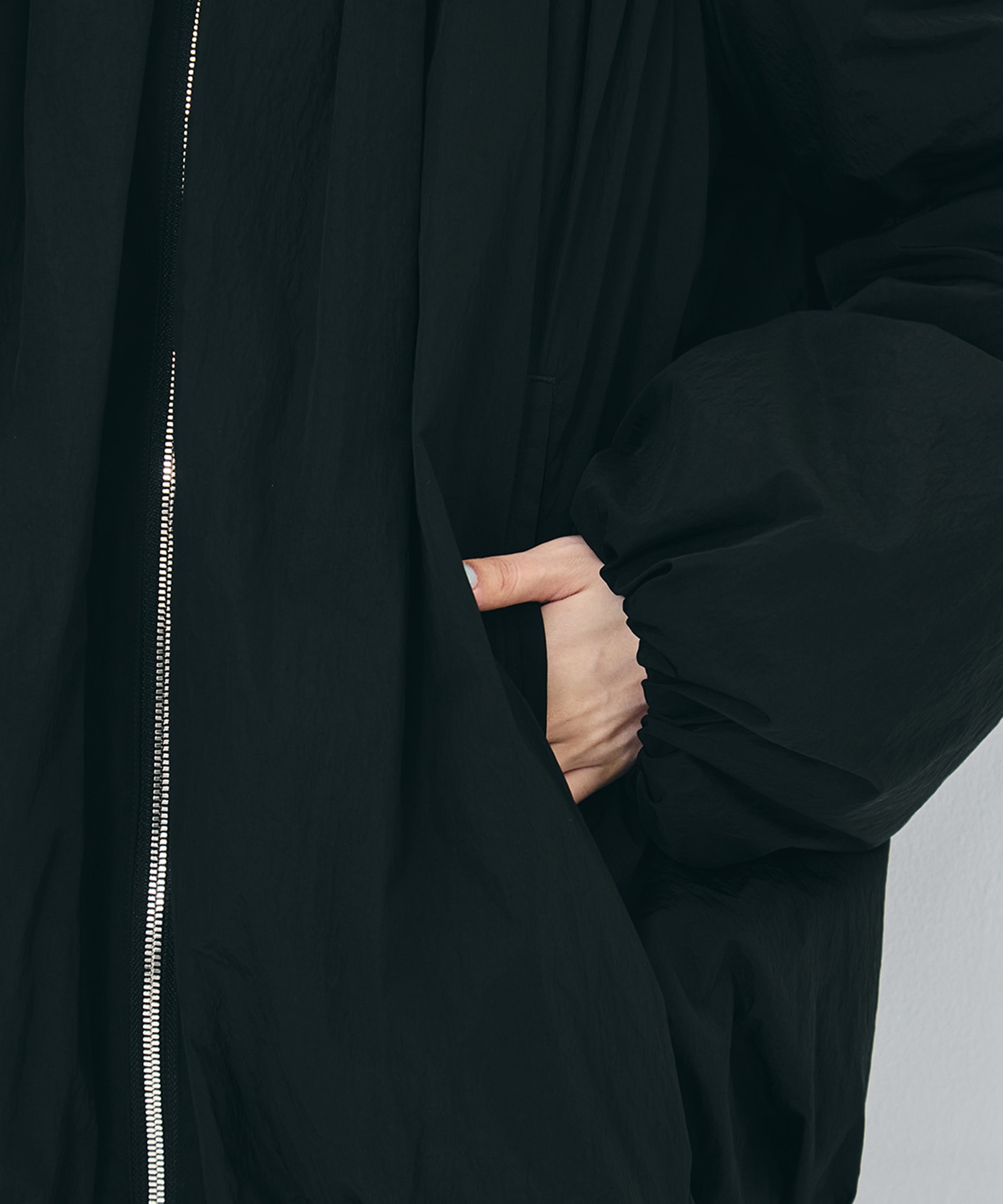 GATHERED PADDED BLOUSON FETICO