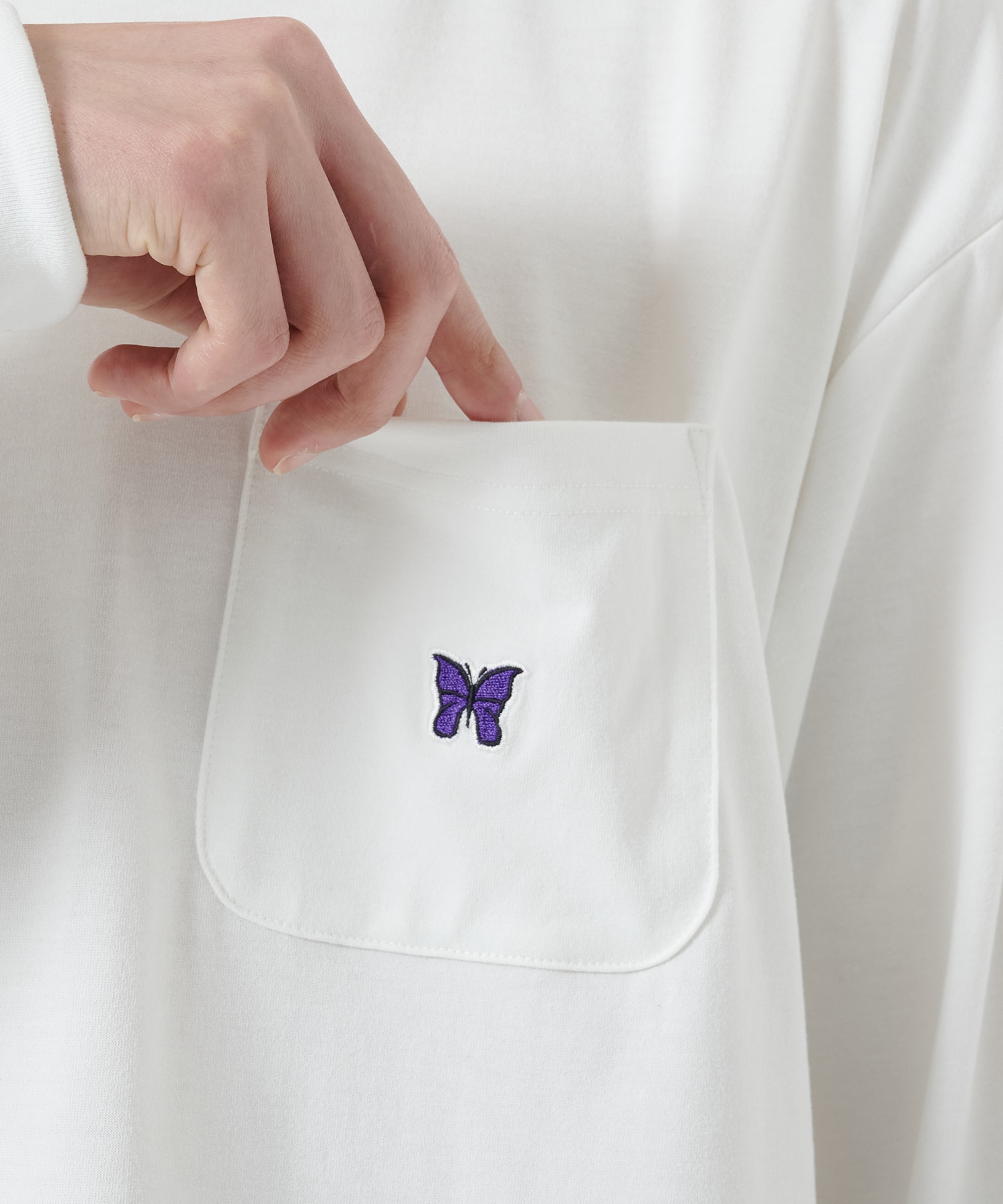 L/S Crew Neck Tee - Poly Jersey NEEDLES