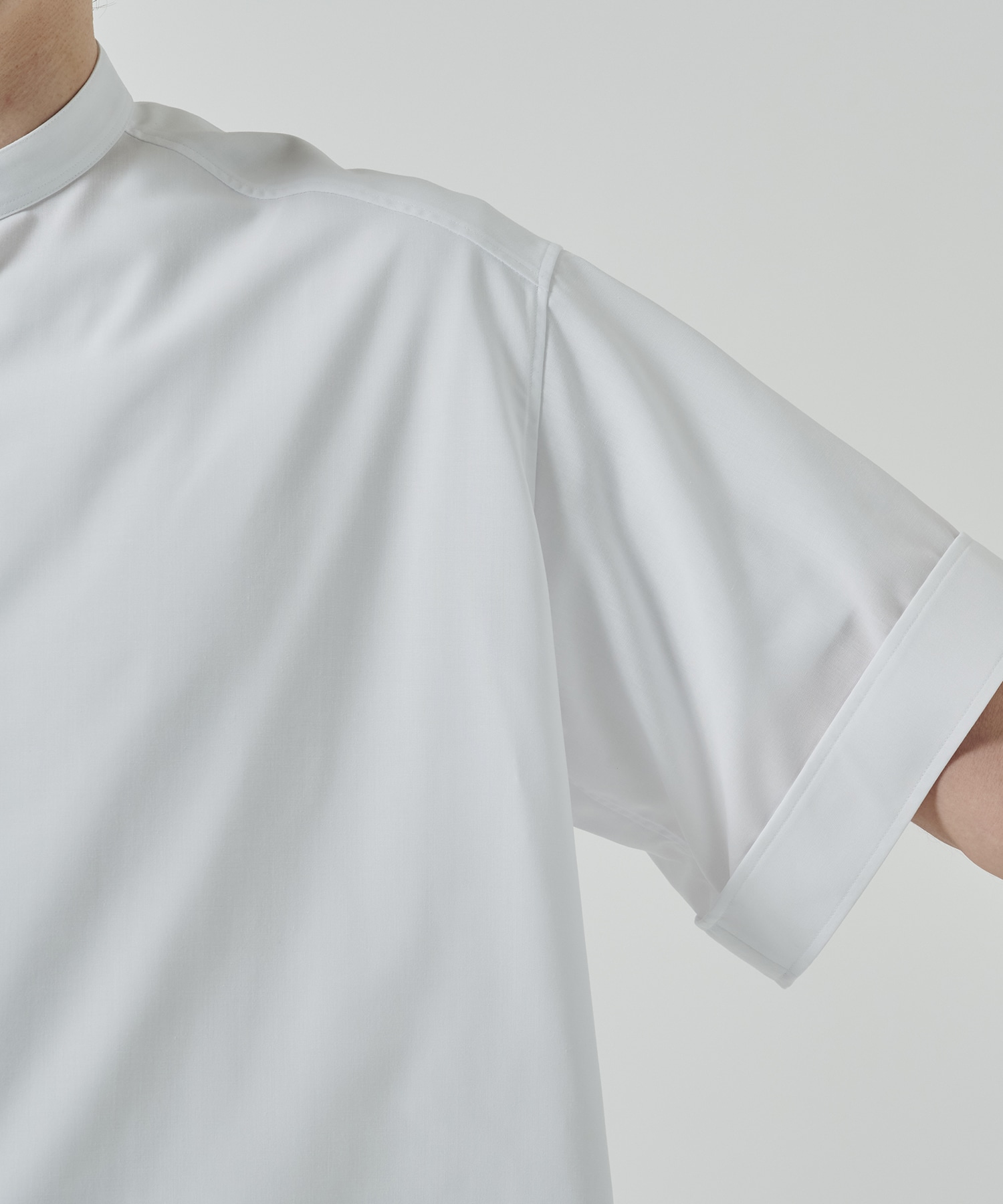 RERACS BAND COLLAR SHIRT SHORT SLEEVE THE RERACS