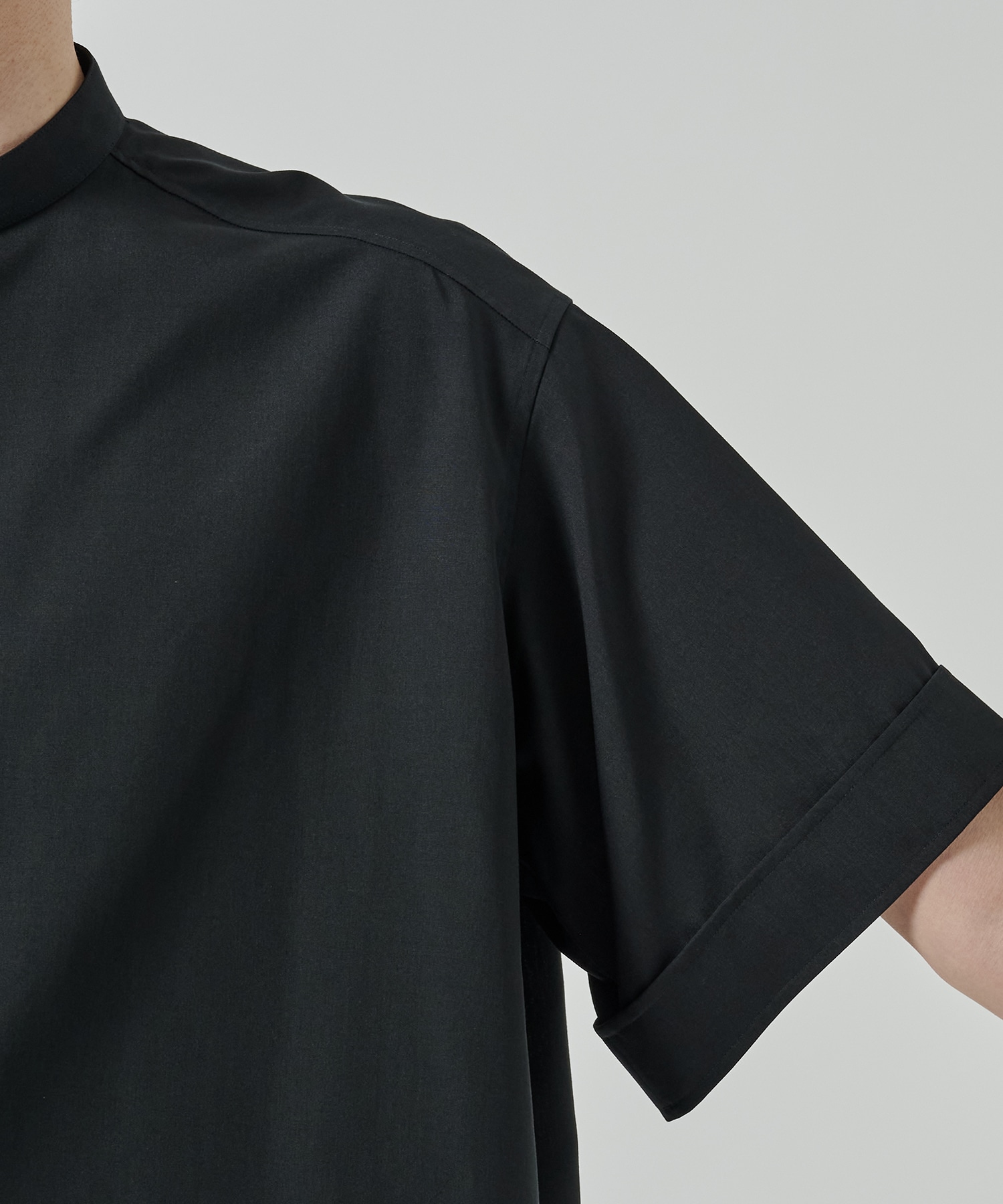 RERACS BAND COLLAR SHIRT SHORT SLEEVE THE RERACS