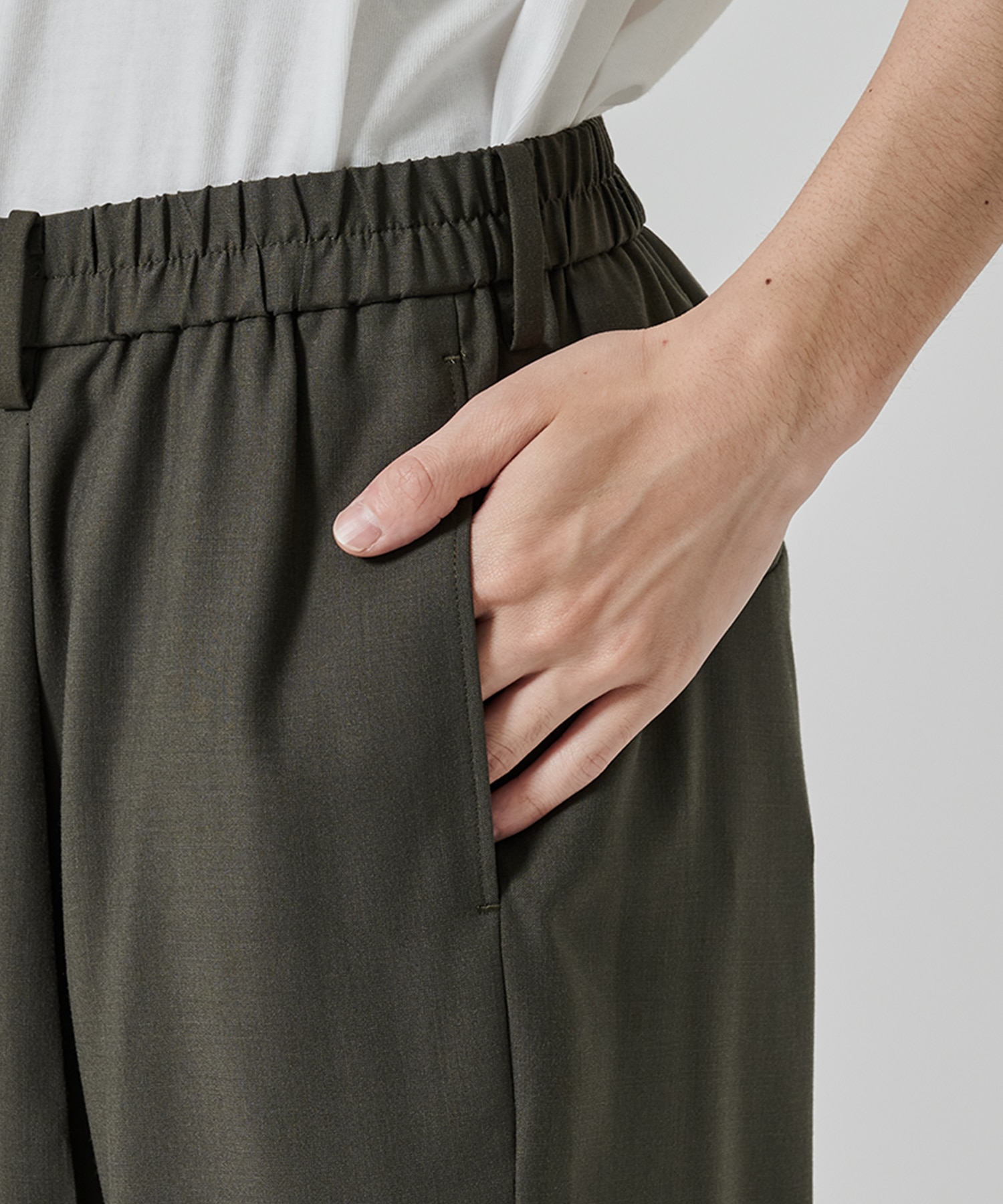 【涼しいウール】COOL WOOL WIDE SLACKS STUDIOUS