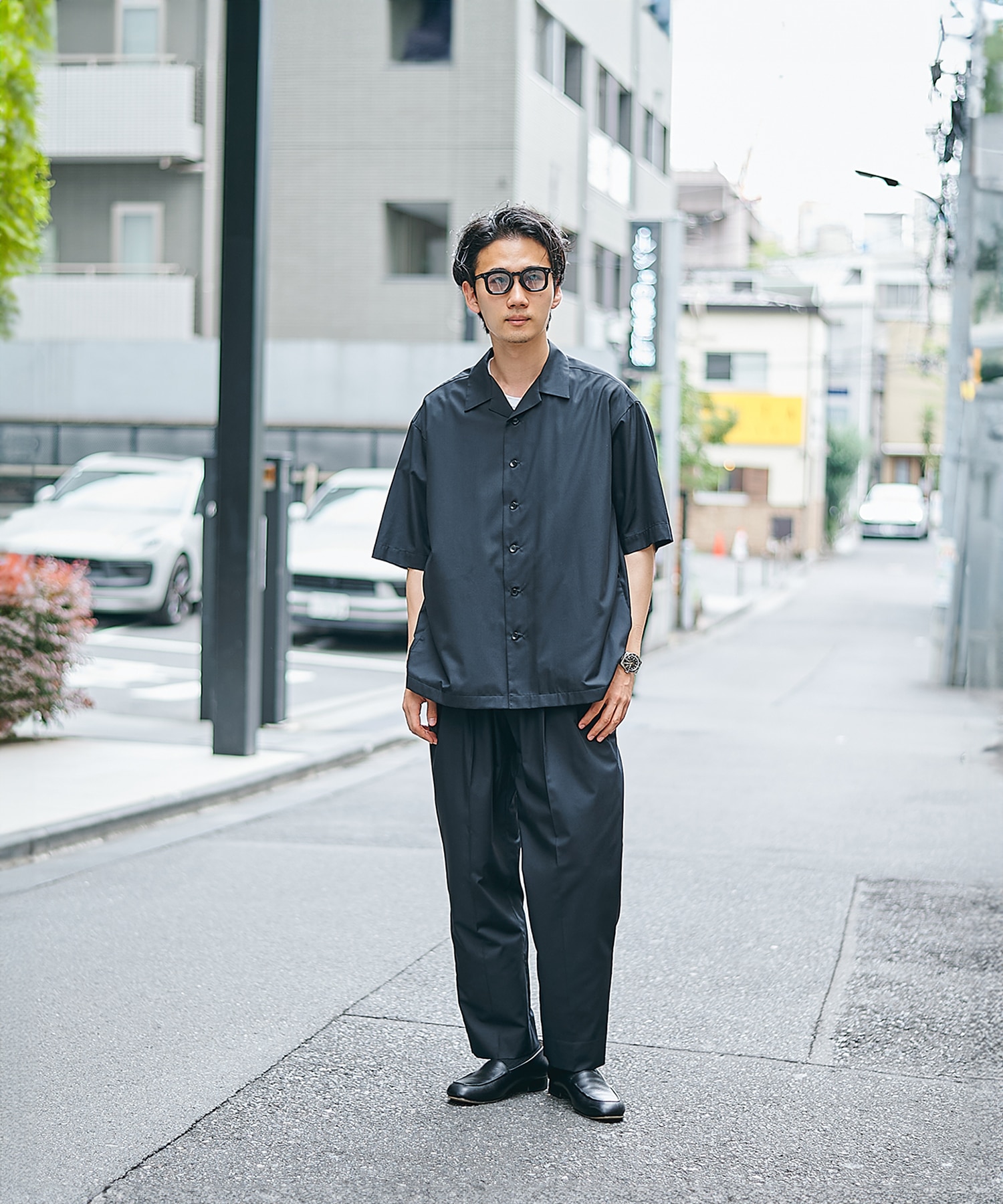 アイスワイドテーパードパンツ STUDIOUS