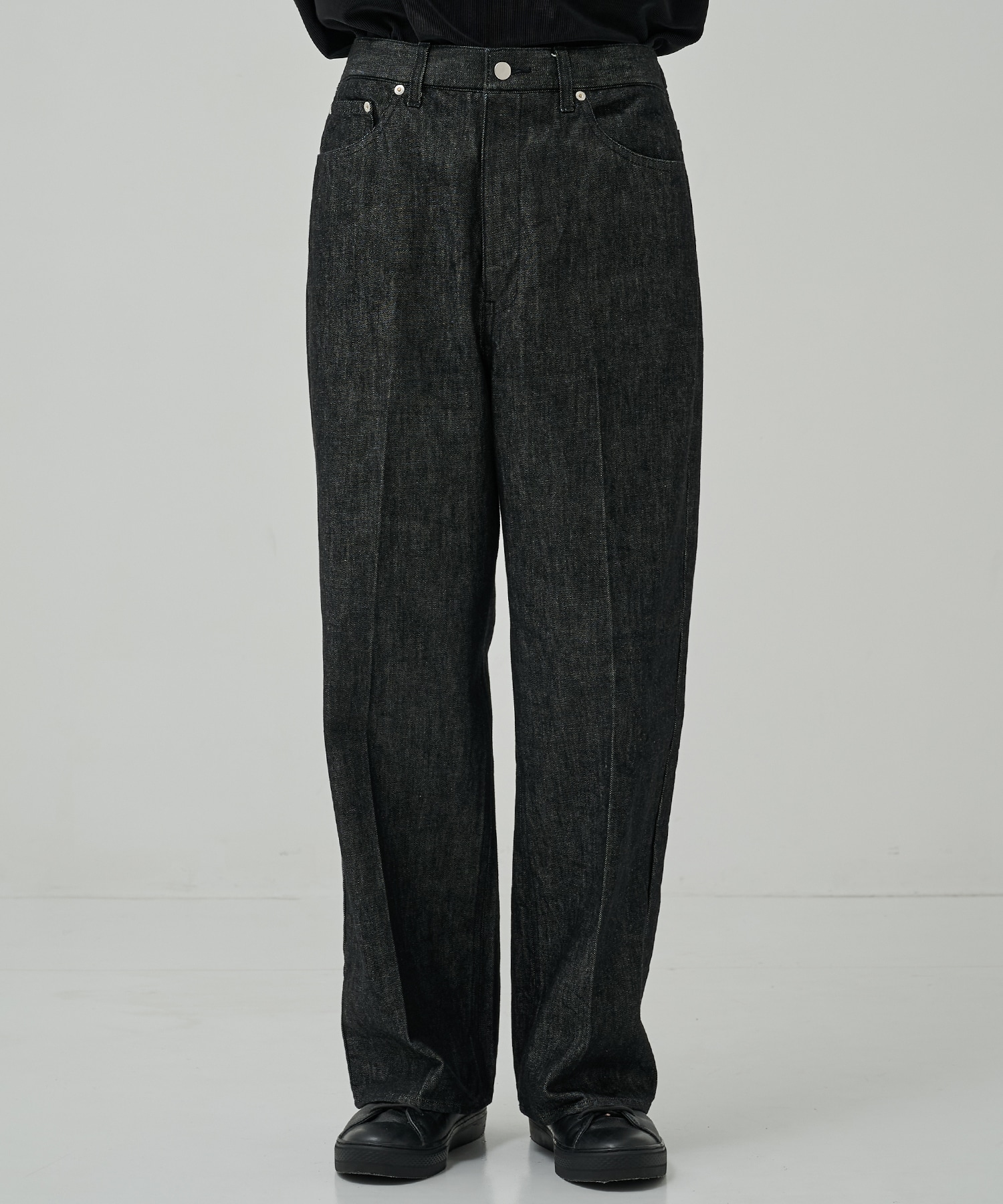 LINTRACK WIDE DENIM TROUSERS STUDIOUS