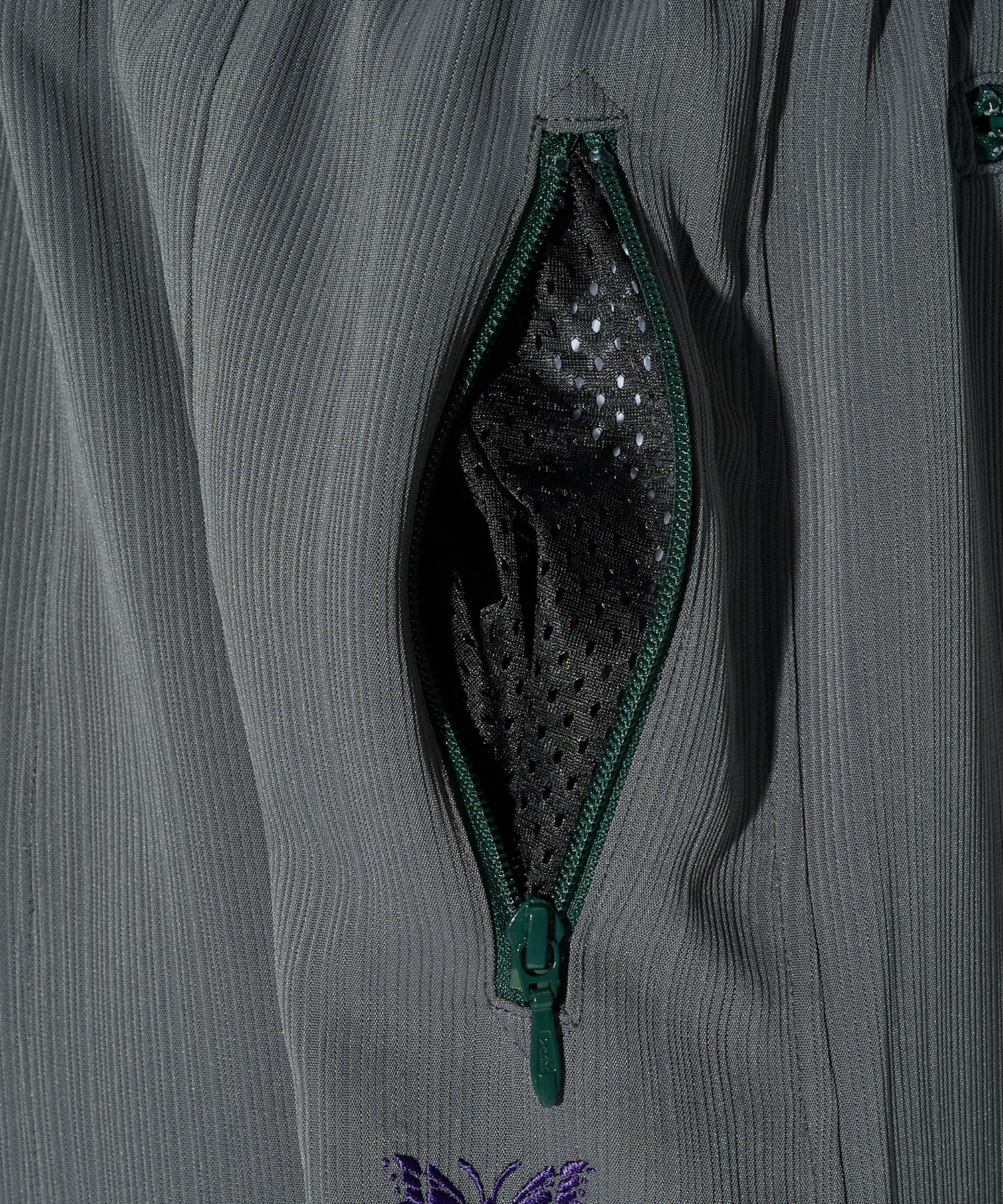 別注 Papillon Emb. H.D. Pant - Art Pique Pleats NEEDLES