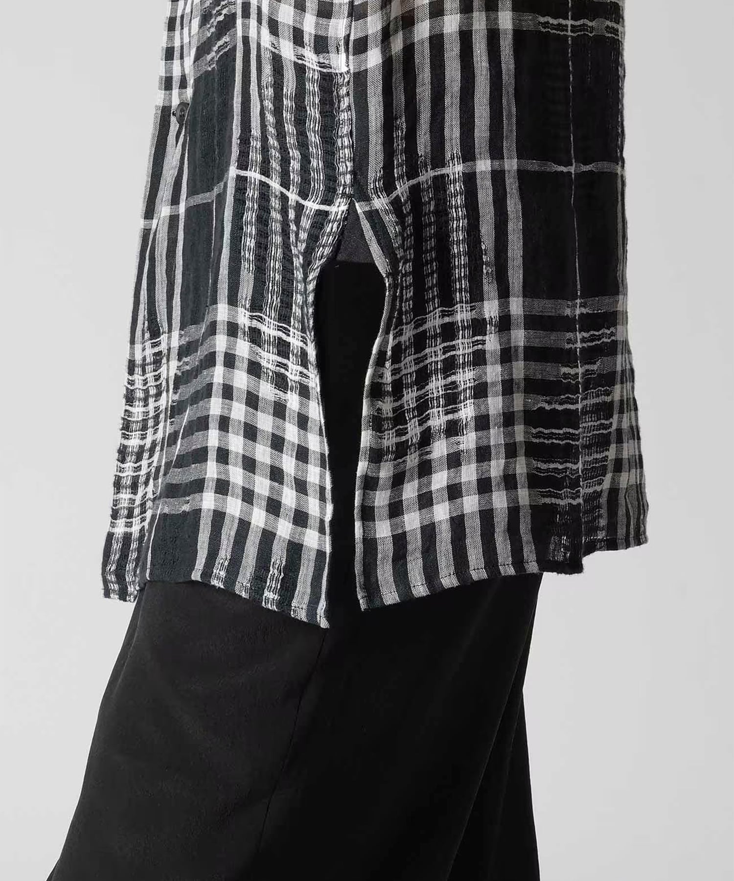 HK-B71-313 CHECK S/S SHIRT Yohji Yamamoto