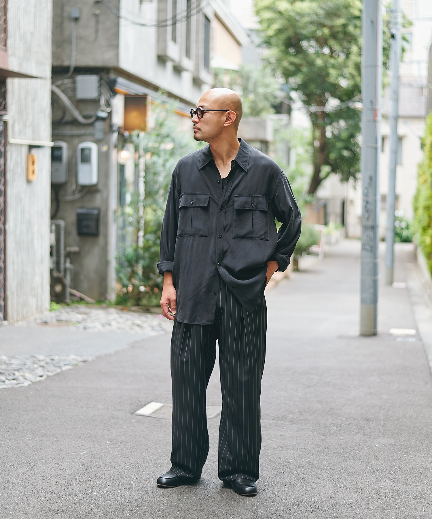 Non-Mulesed Summer Wool Slacks STUDIOUS