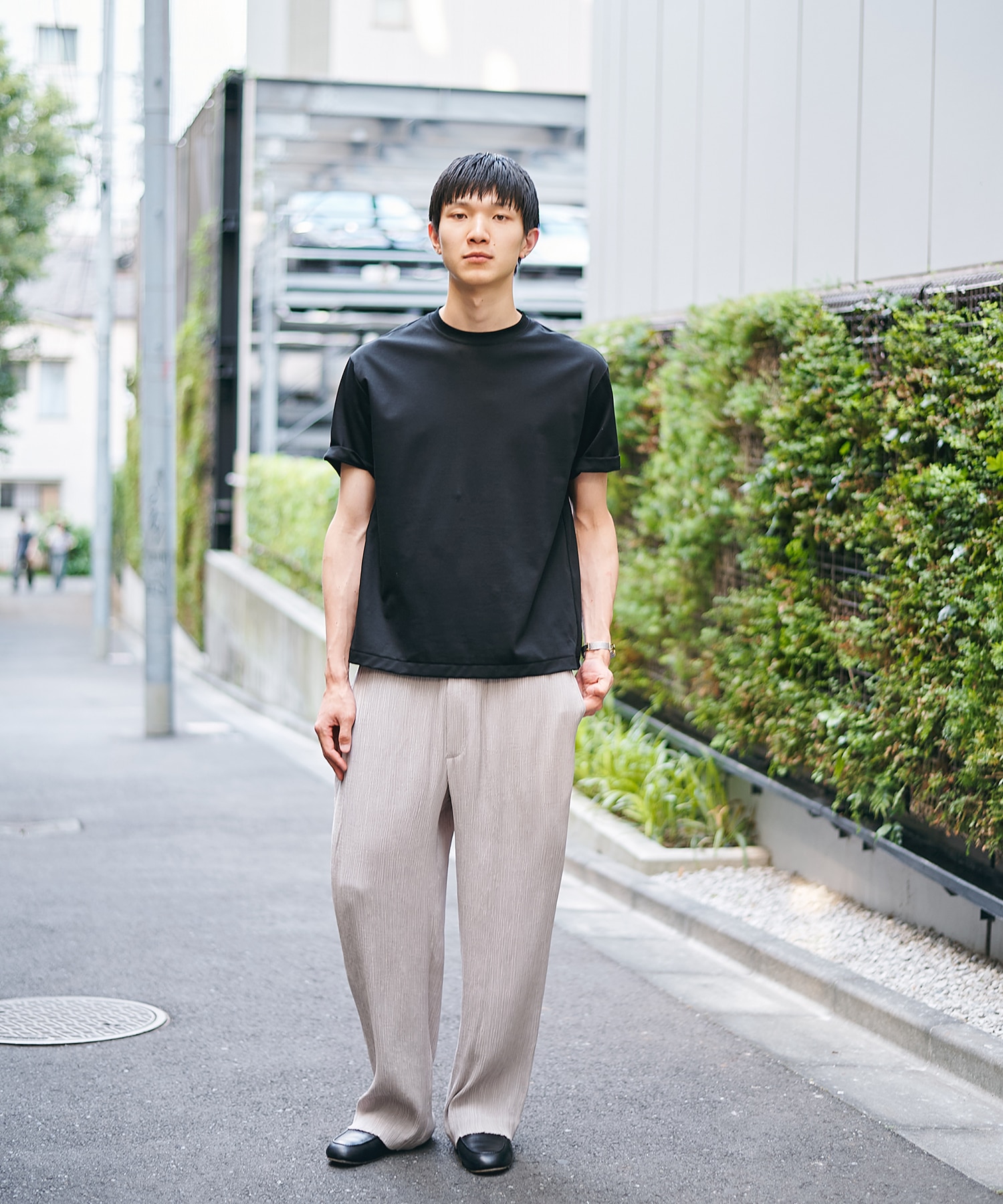 Silky Pleats Easy Pants STUDIOUS