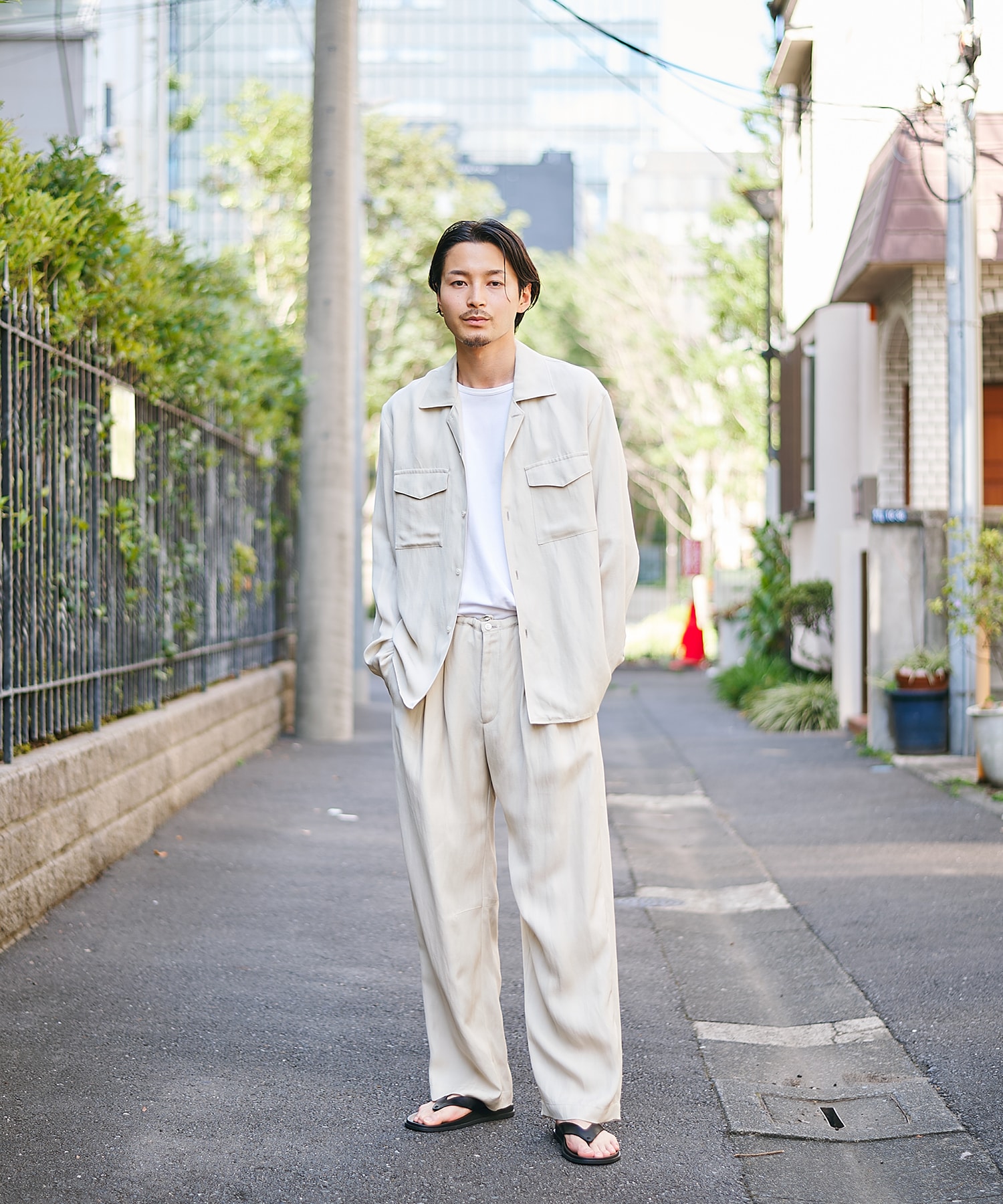 Noseason Linen Wide Pants STUDIOUS