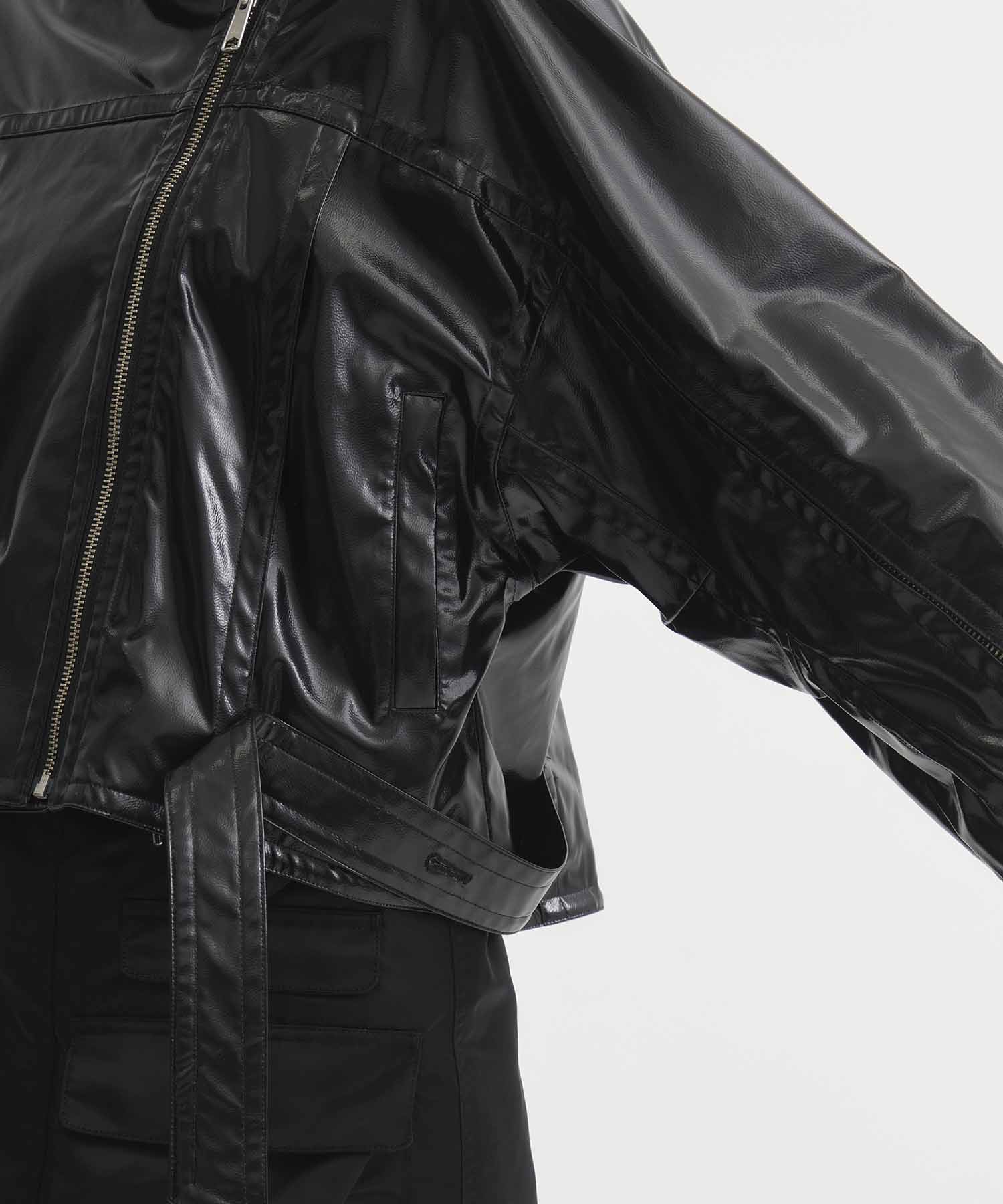 Patent Biker Jacket STUDIOUS