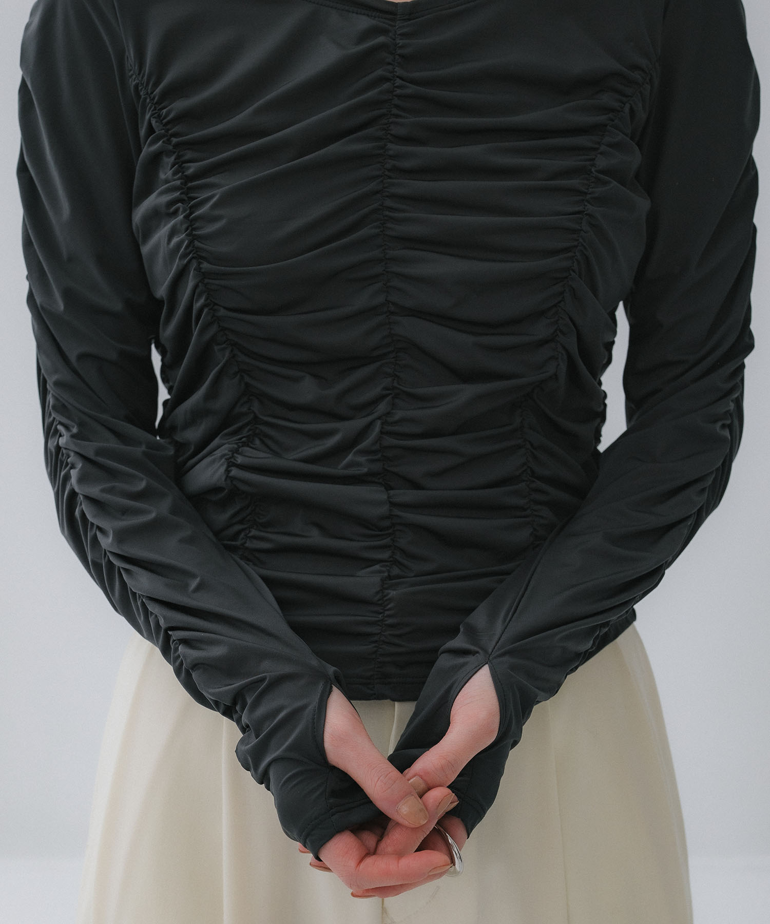 Gathered Skin Top STUDIOUS