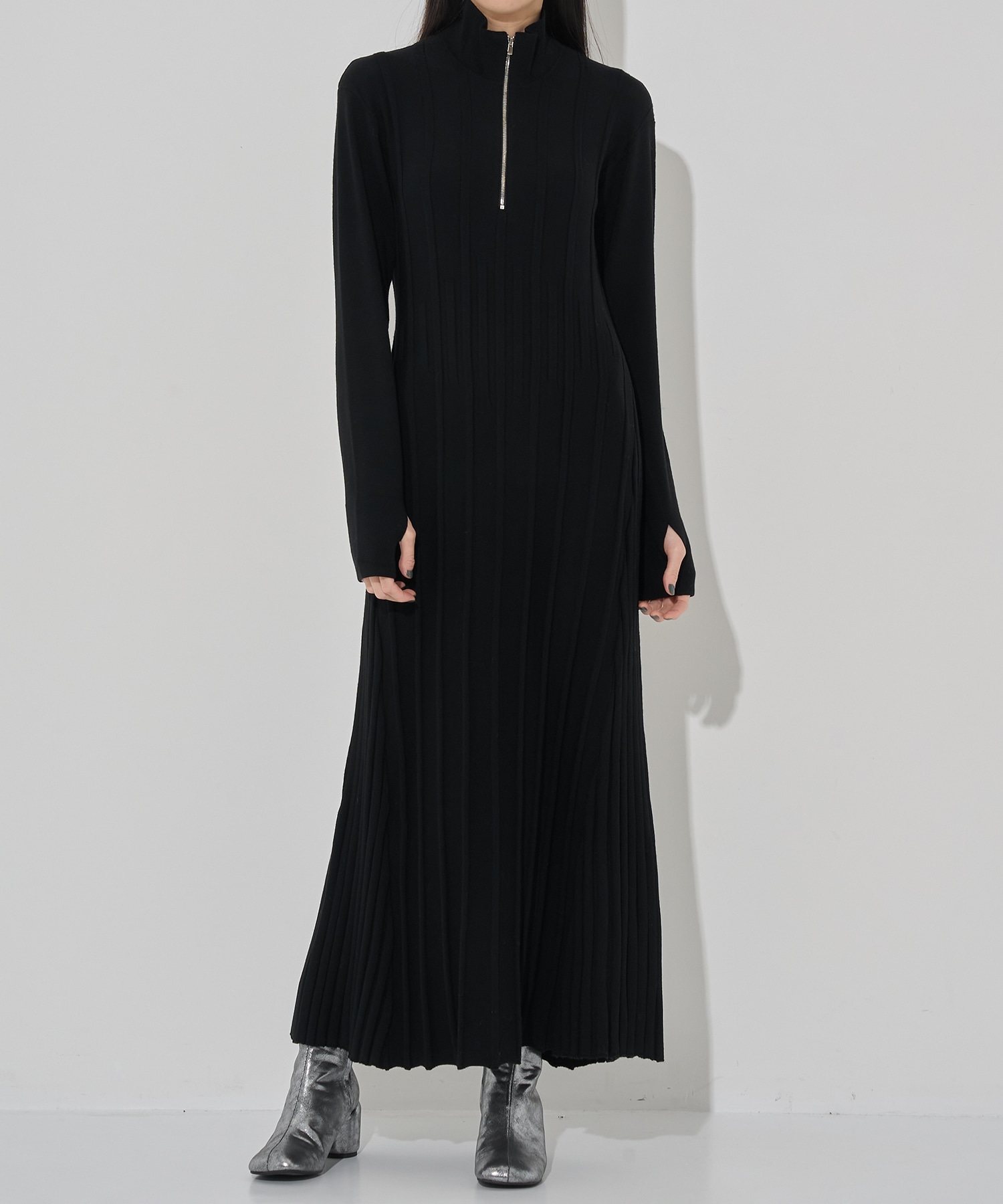 別注ZIP KNIT DRESS CINOH