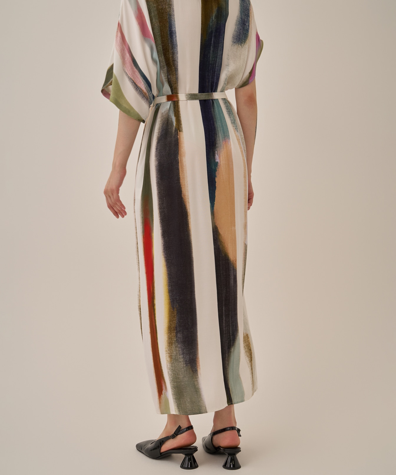 Empty stripe dress AKIRANAKA