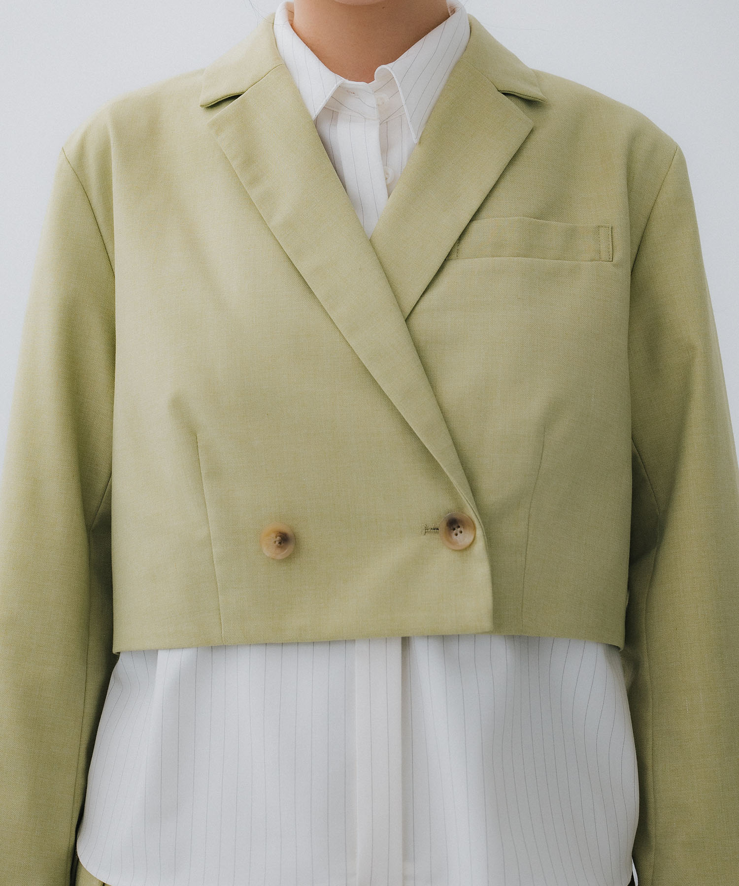 SHORT JACKET WITH PLEATS WRAP SKIRT AMERI