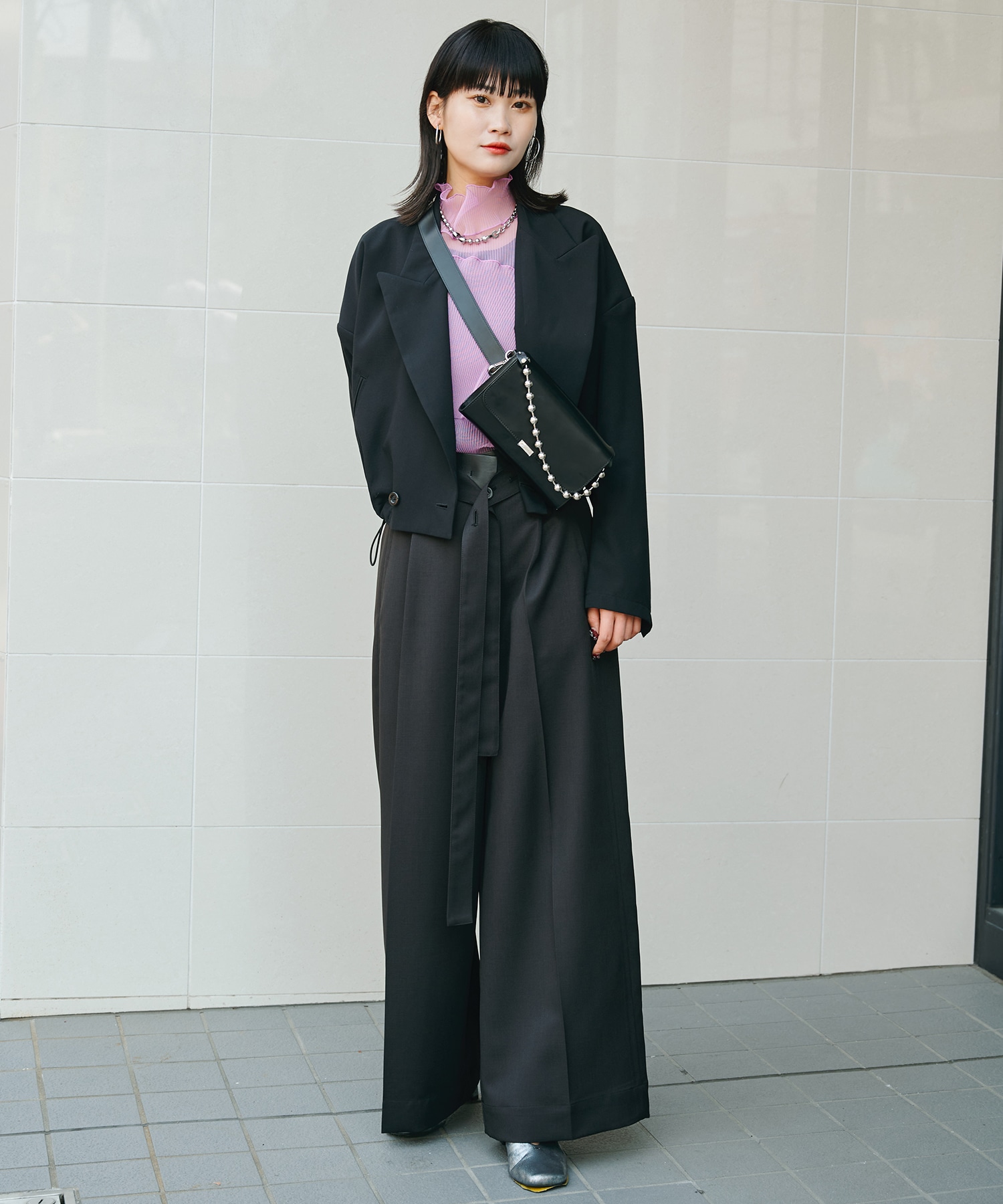 SHEER LAYERED LONG SLEEVE TOP kotohayokozawa