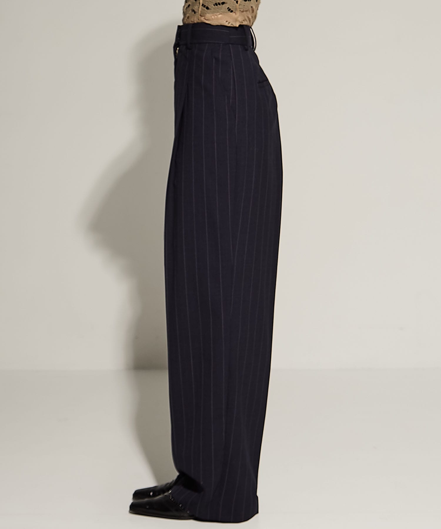 Stripe Tuck Ttrousers TODAYFUL