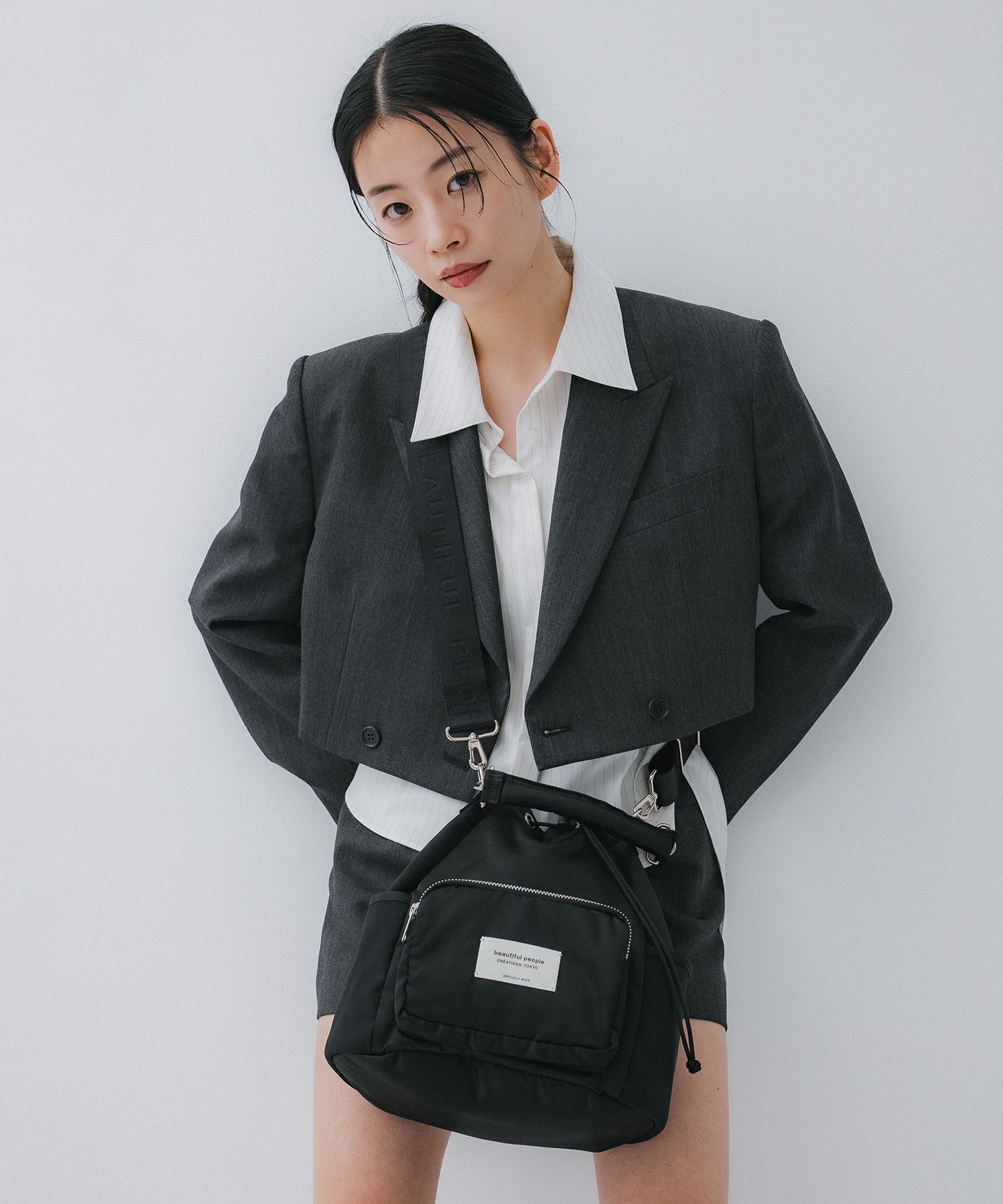 別注ナイロン巾着バッグ beautiful people