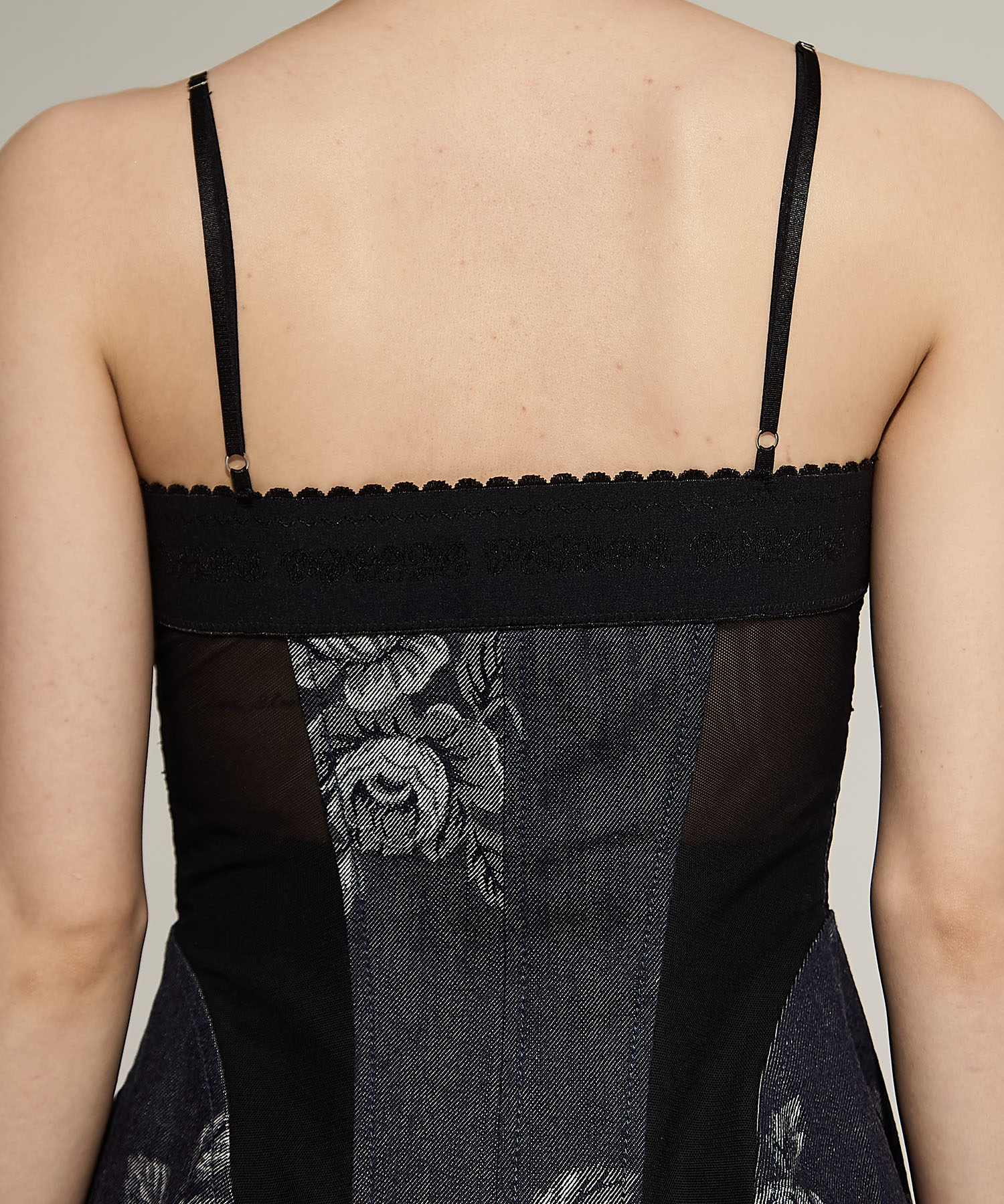 ROSE DENIM BUSTIER FETICO