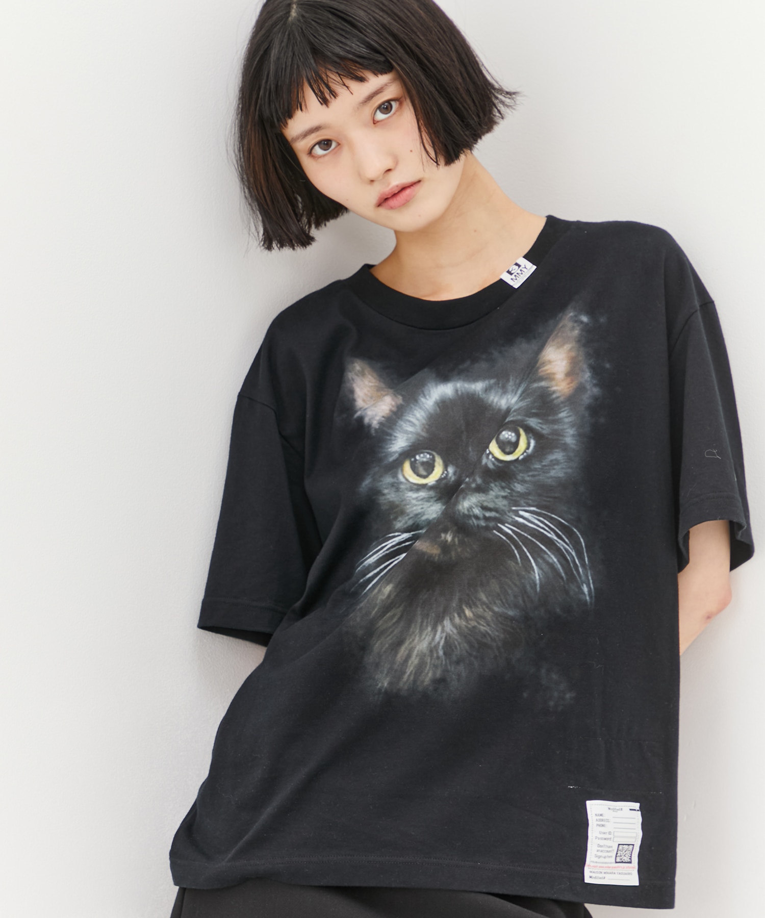 CAT PRINTED TEE Maison MIHARA YASUHIRO
