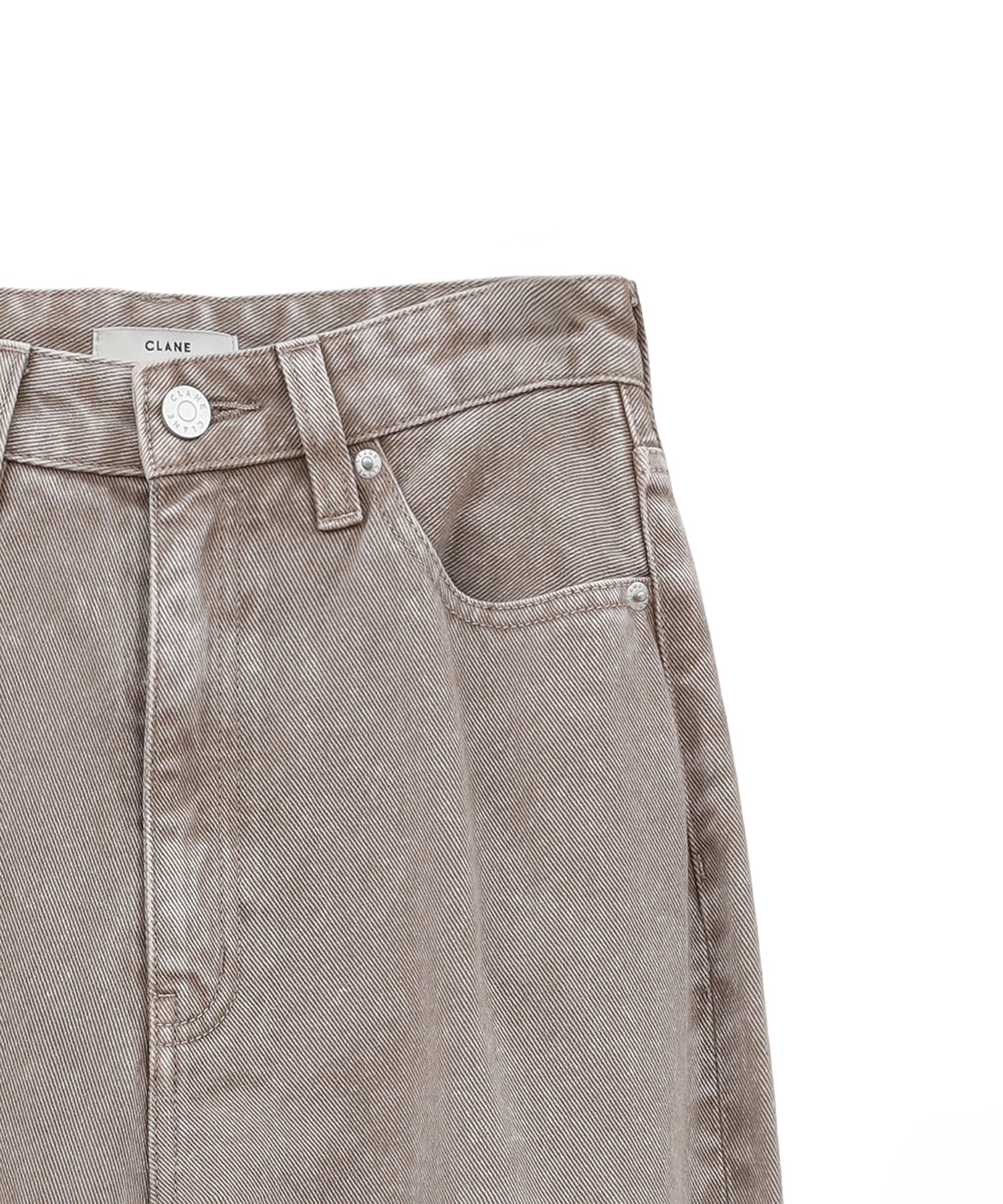 SLASH CUT DENIM PANTS CLANE