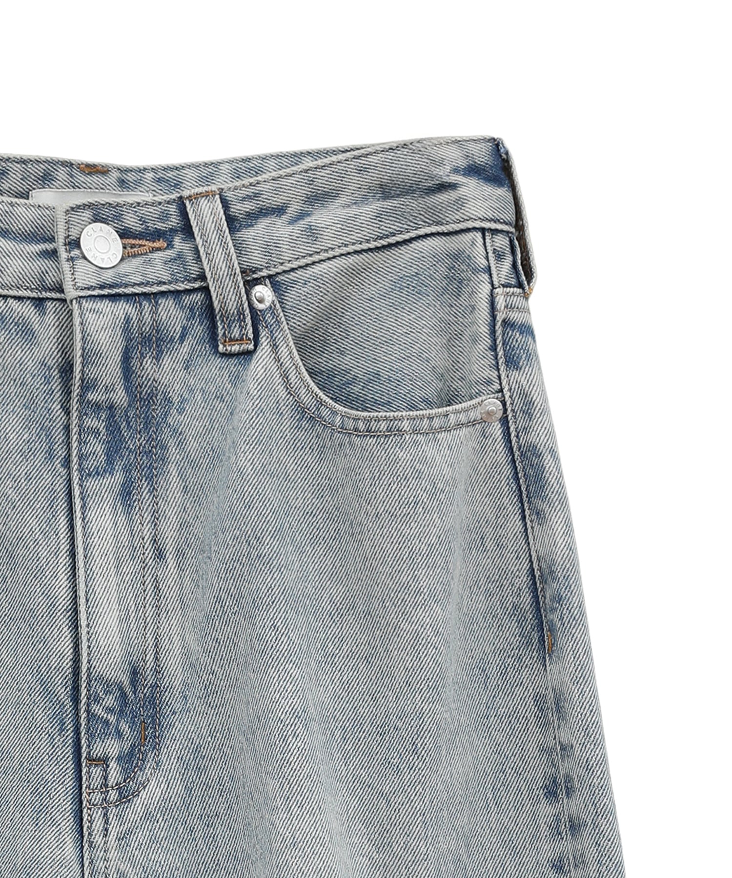 SLASH CUT DENIM PANTS CLANE