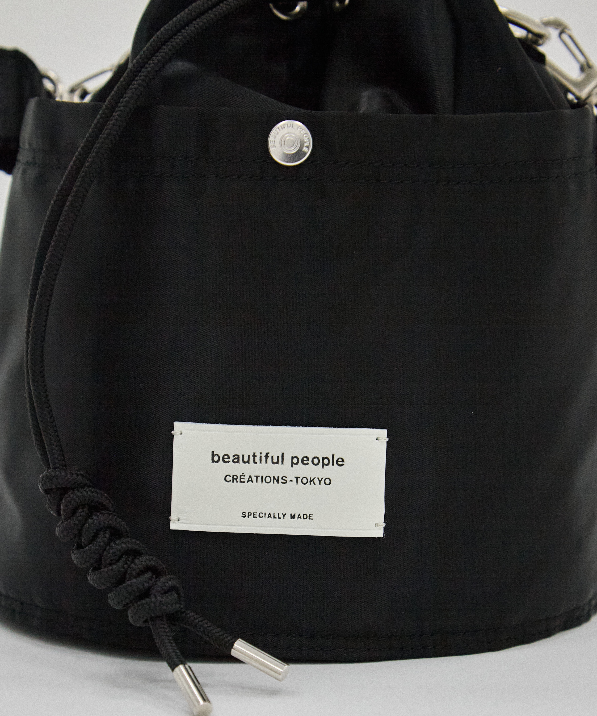別注nylon drawstring mini bag beautiful people