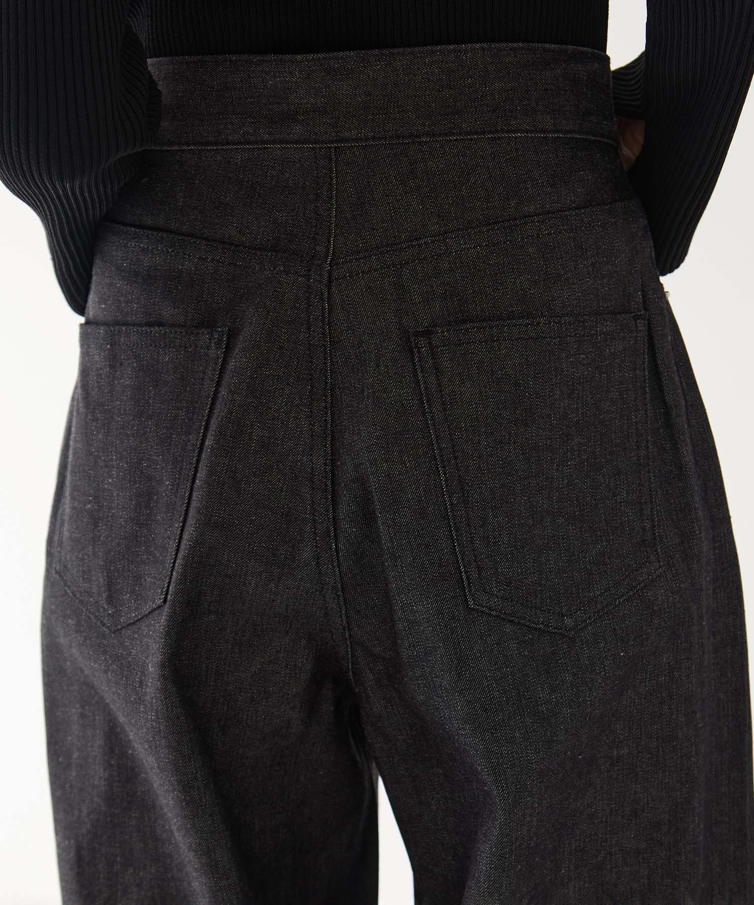RIGID DENIM WIDE PANTS (SHORT LENGTH) JOHN LAWRENCE SULLIVAN