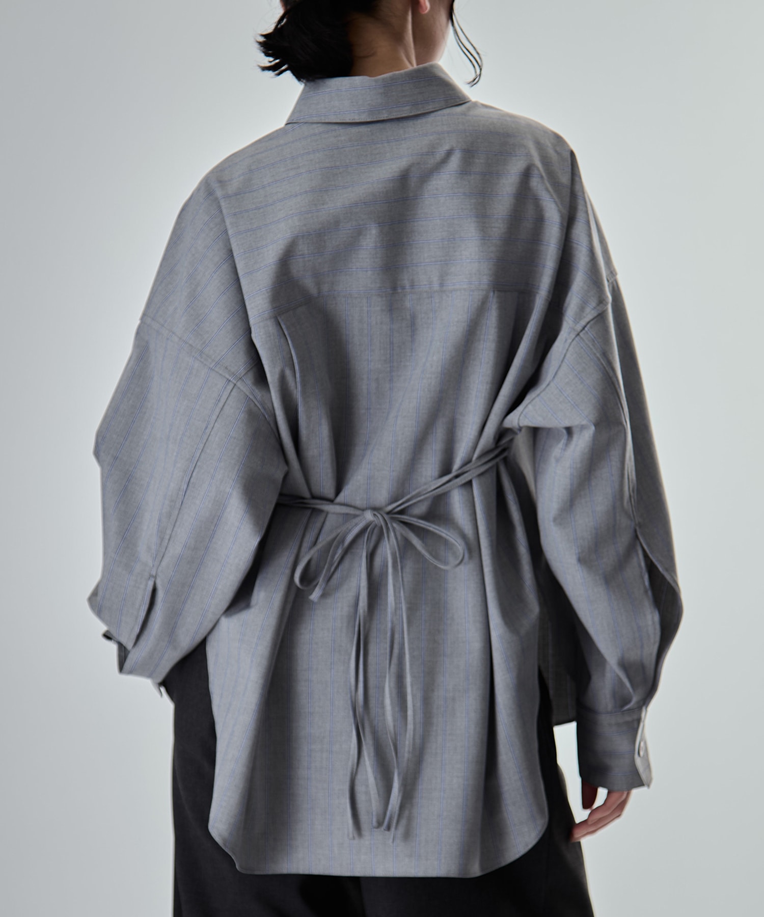 Wide Stripe 2way Shirt STUDIOUS