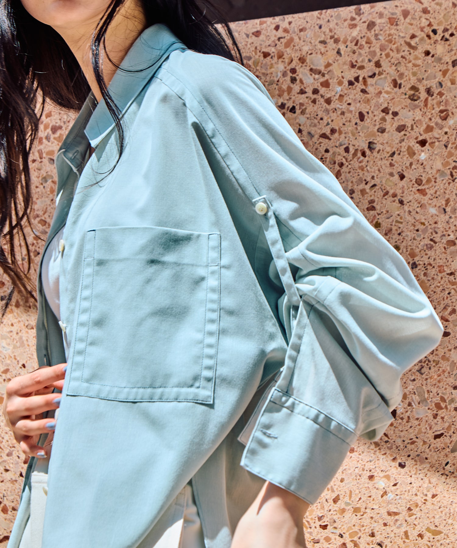 Matte Sheer Over Shirt STUDIOUS