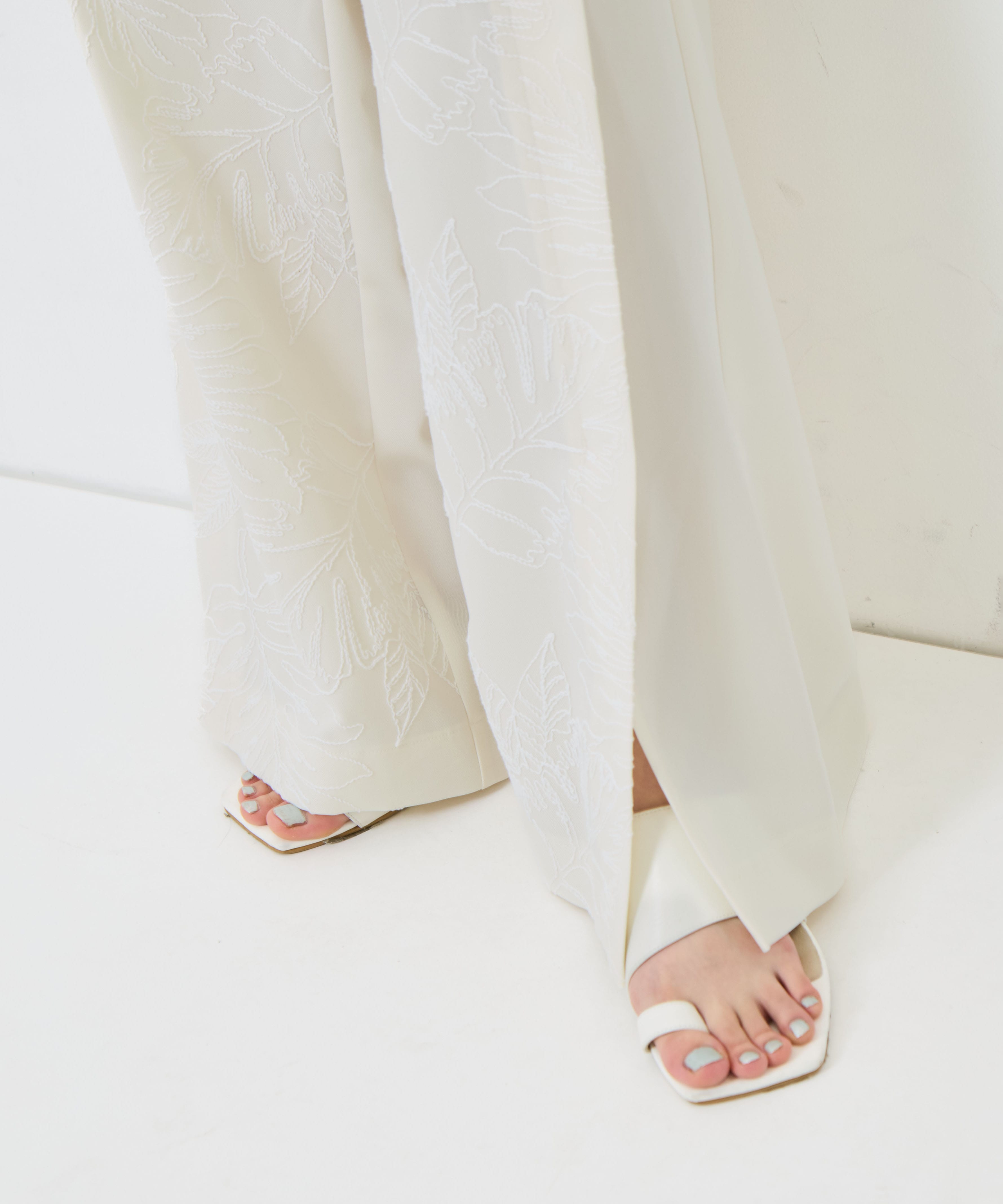 別注 FLOWER LACE POCKET PANTS UJOH