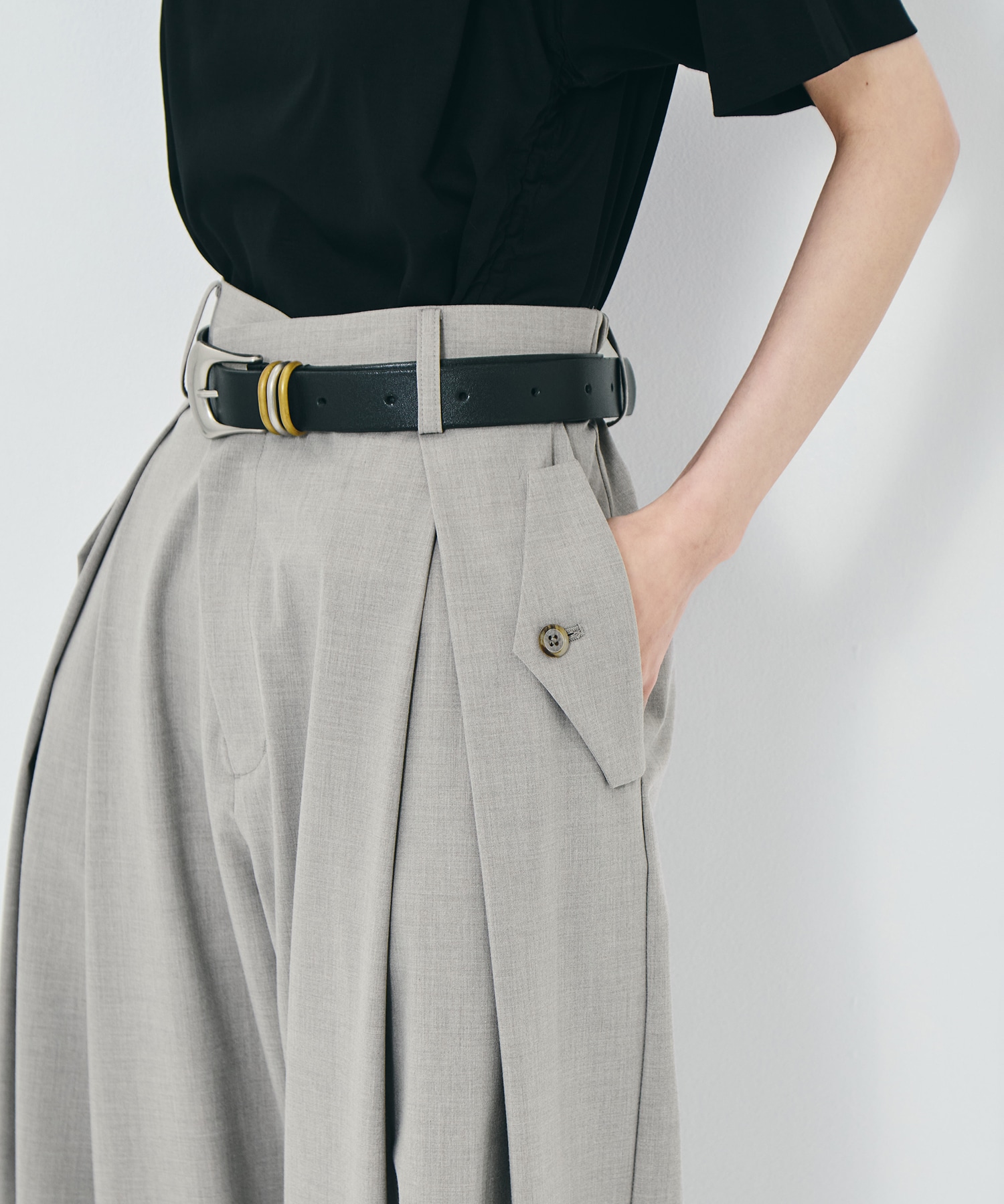 Flap Cargo Wide Pants STUDIOUS