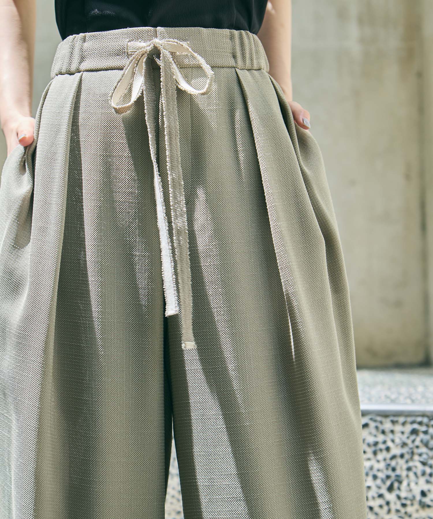 Washable Mesh Relax Trousers STUDIOUS