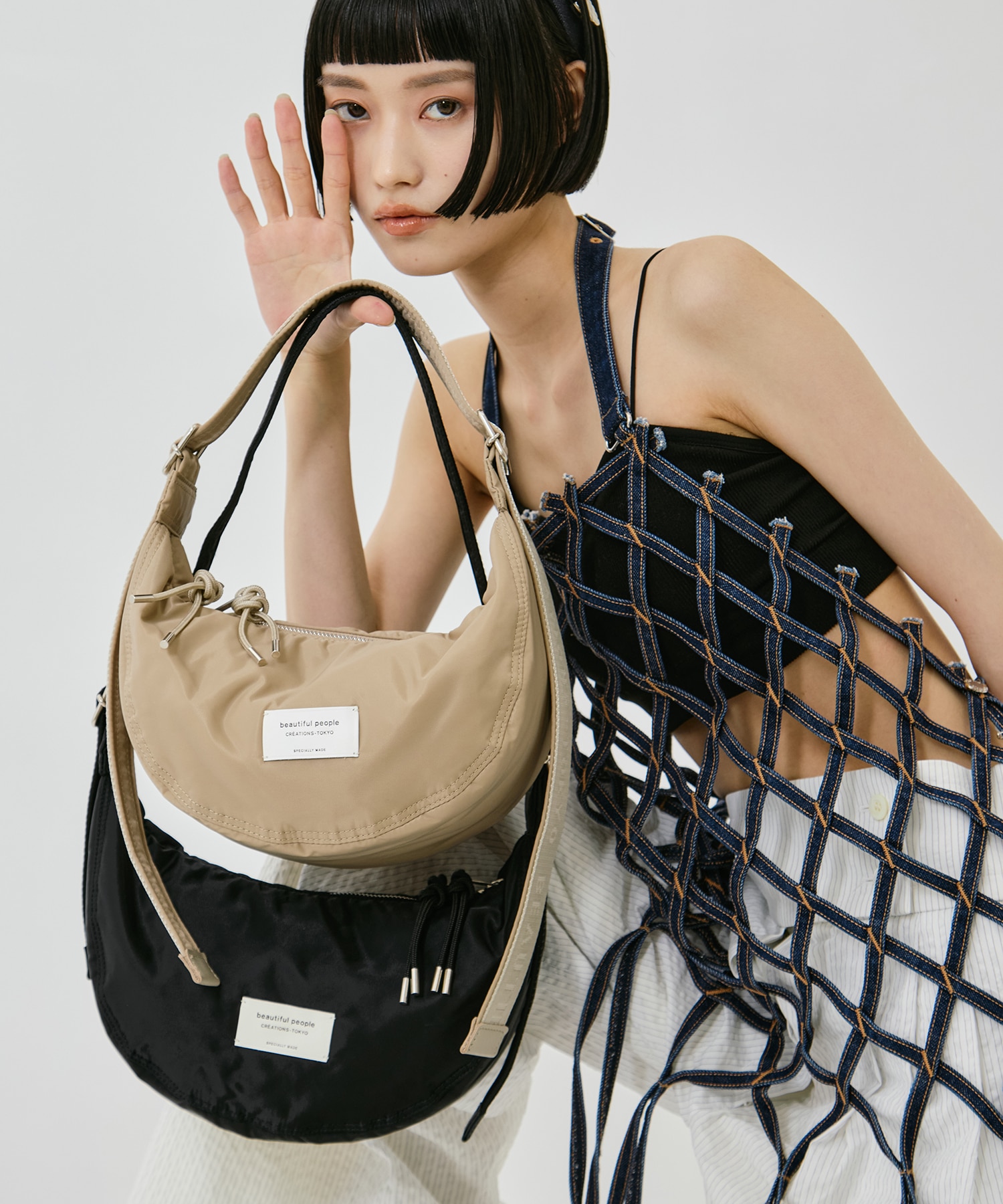 別注nylon moon shoulder bag beautiful people