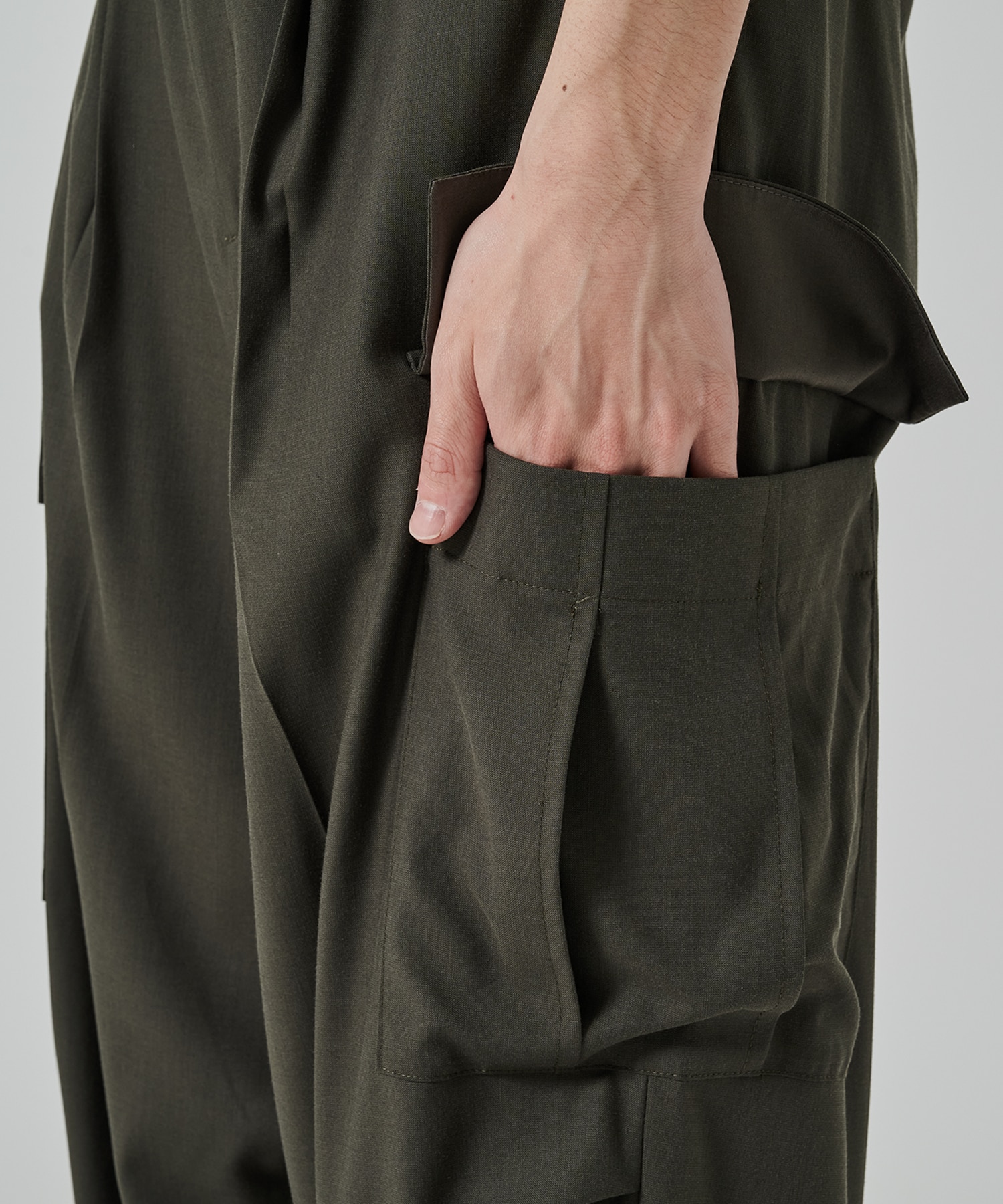 【涼しいウール】COOL WOOL CARGO PANTS STUDIOUS