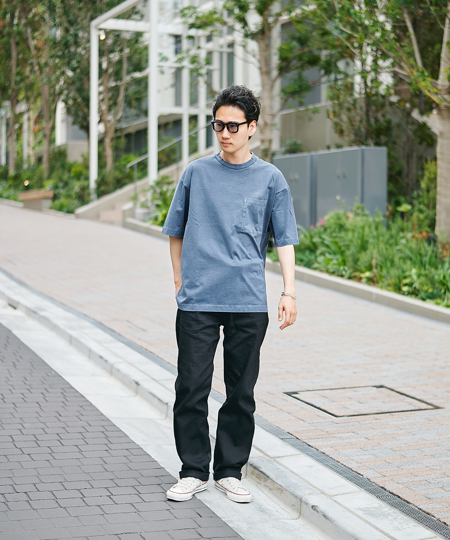 ガーメントダイ リラックスTシャツ STUDIOUS
