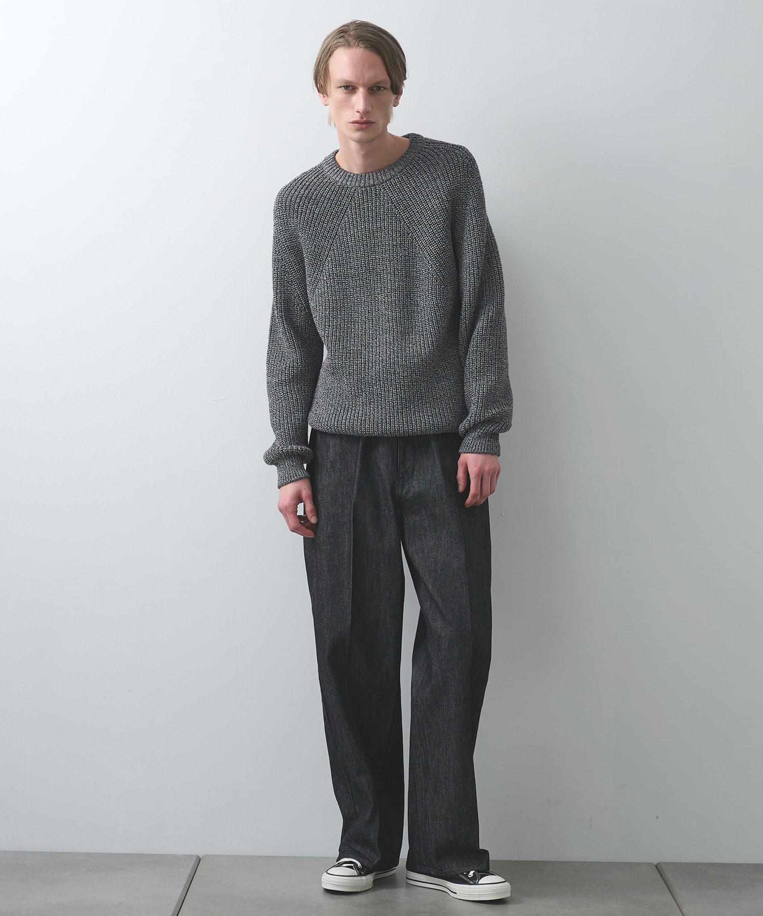 LINTRACK WIDE DENIM TROUSERS STUDIOUS
