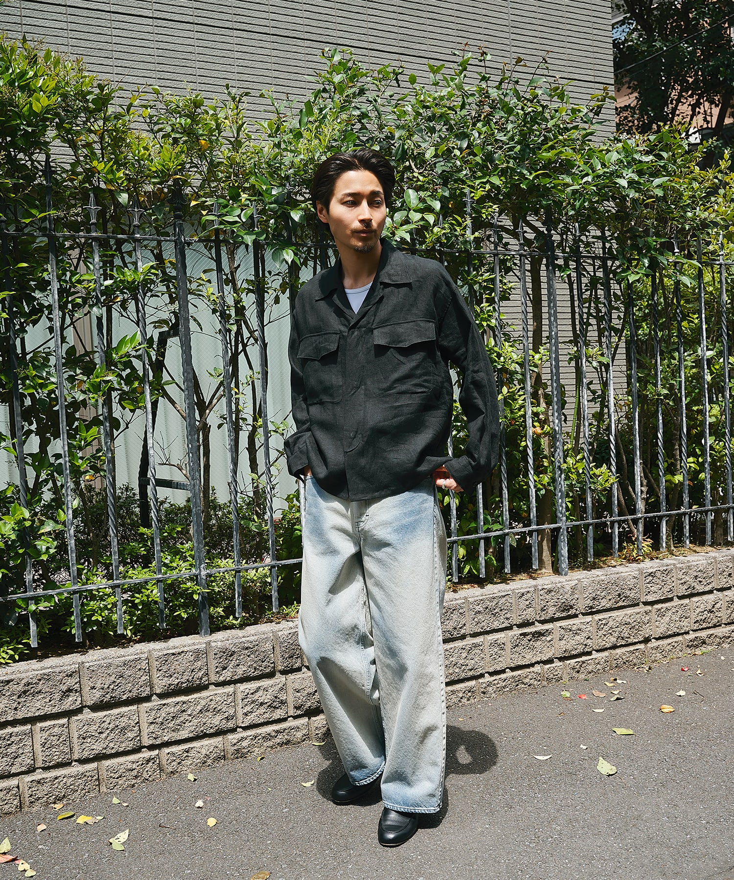 別注 LINEN TROPICAL FATIGUE SHIRT MARKAWARE/marka
