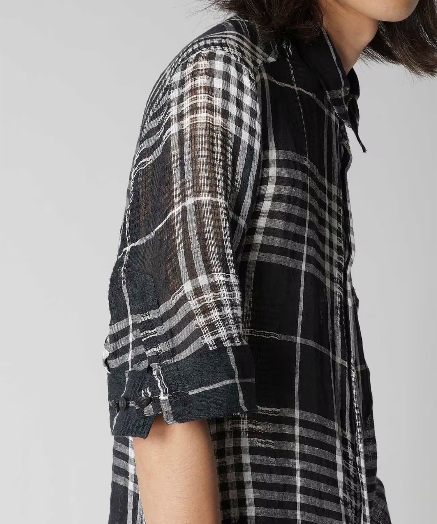 HK-B71-313 CHECK S/S SHIRT Yohji Yamamoto