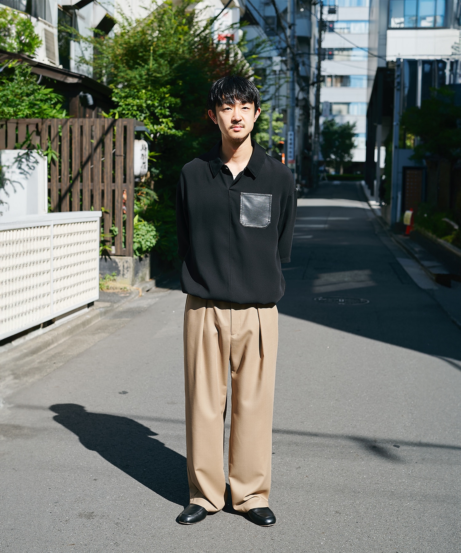 Non-Mulesed Summer Wool Slacks STUDIOUS