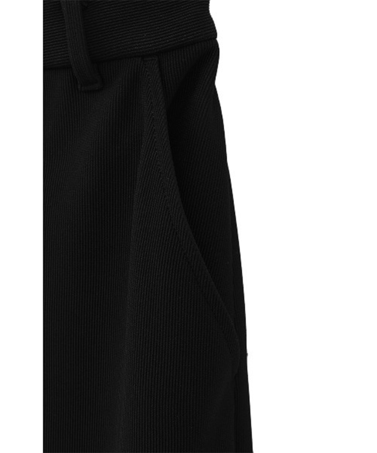 RIB STRIPE STRAIGHT SKIRT CLANE