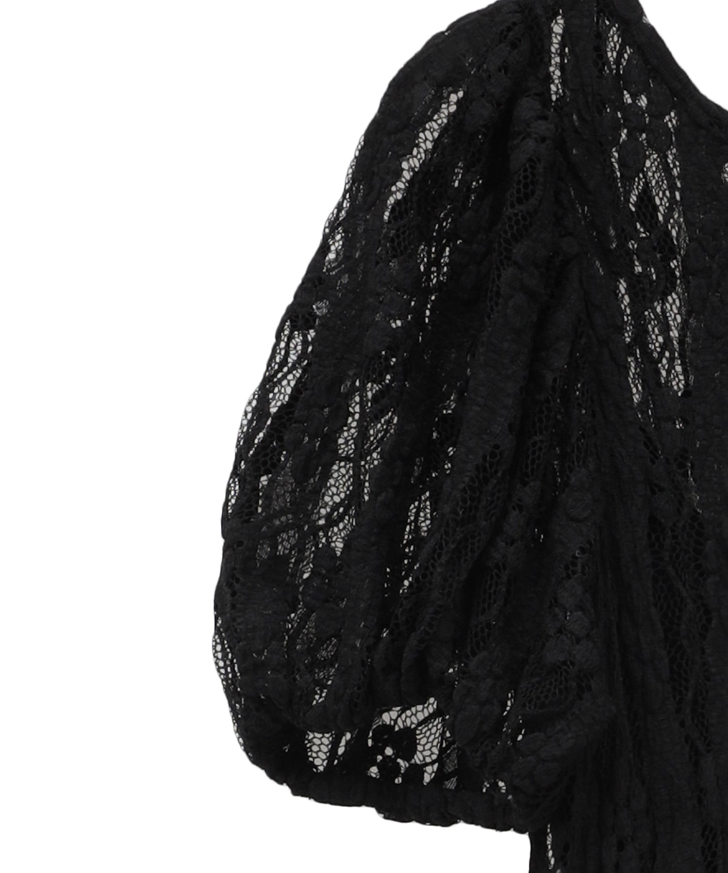 LACE MINI PUFF SLEEVE ONEPIECE CLANE