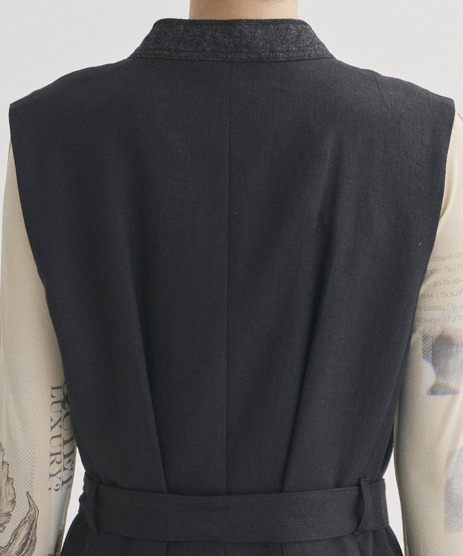 Tailored Linen Gilet Dress STUDIOUS