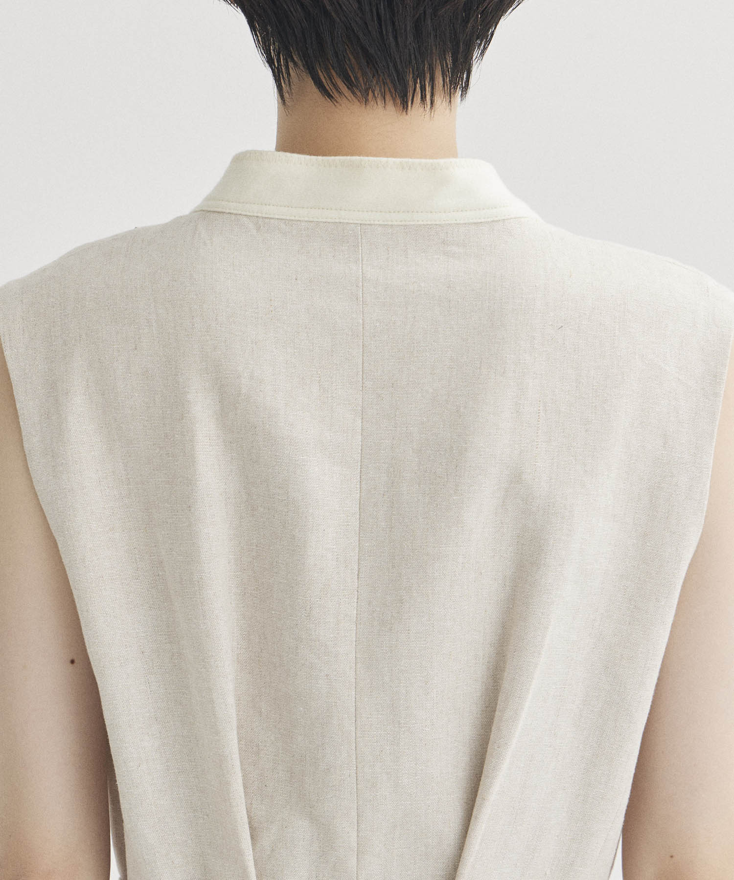 Tailored Linen Gilet Dress STUDIOUS