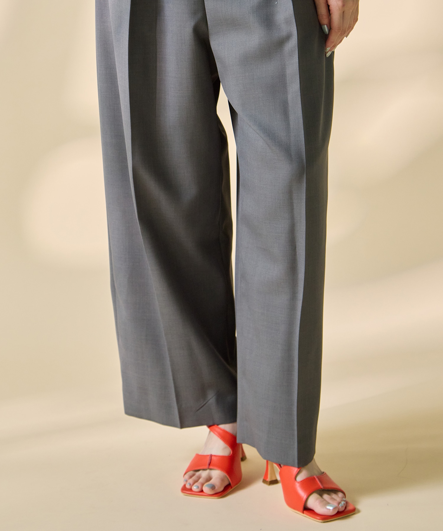 Asymmetric Front Trousers STUDIOUS