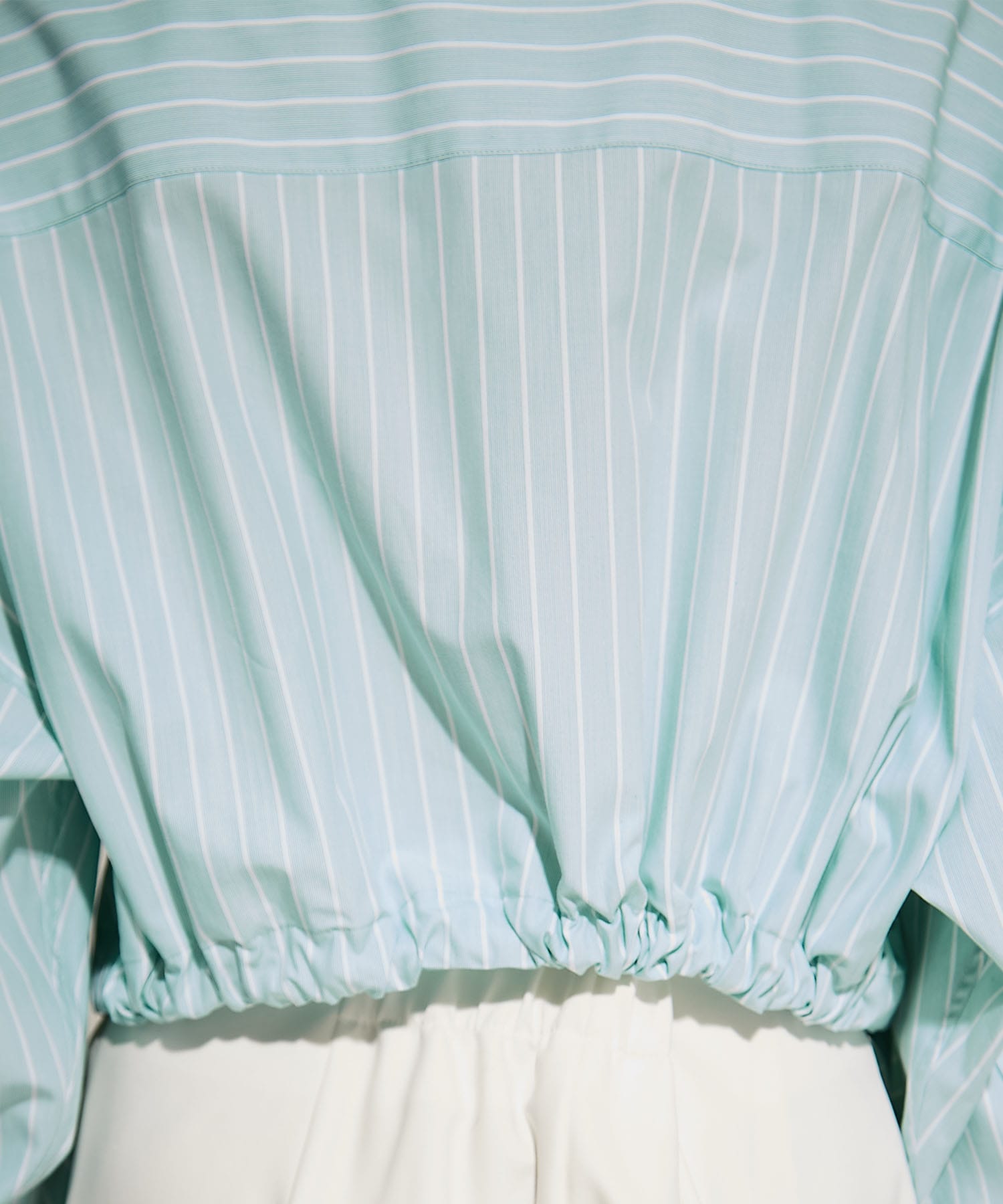 Double Belt Cropped Shirt UJOH